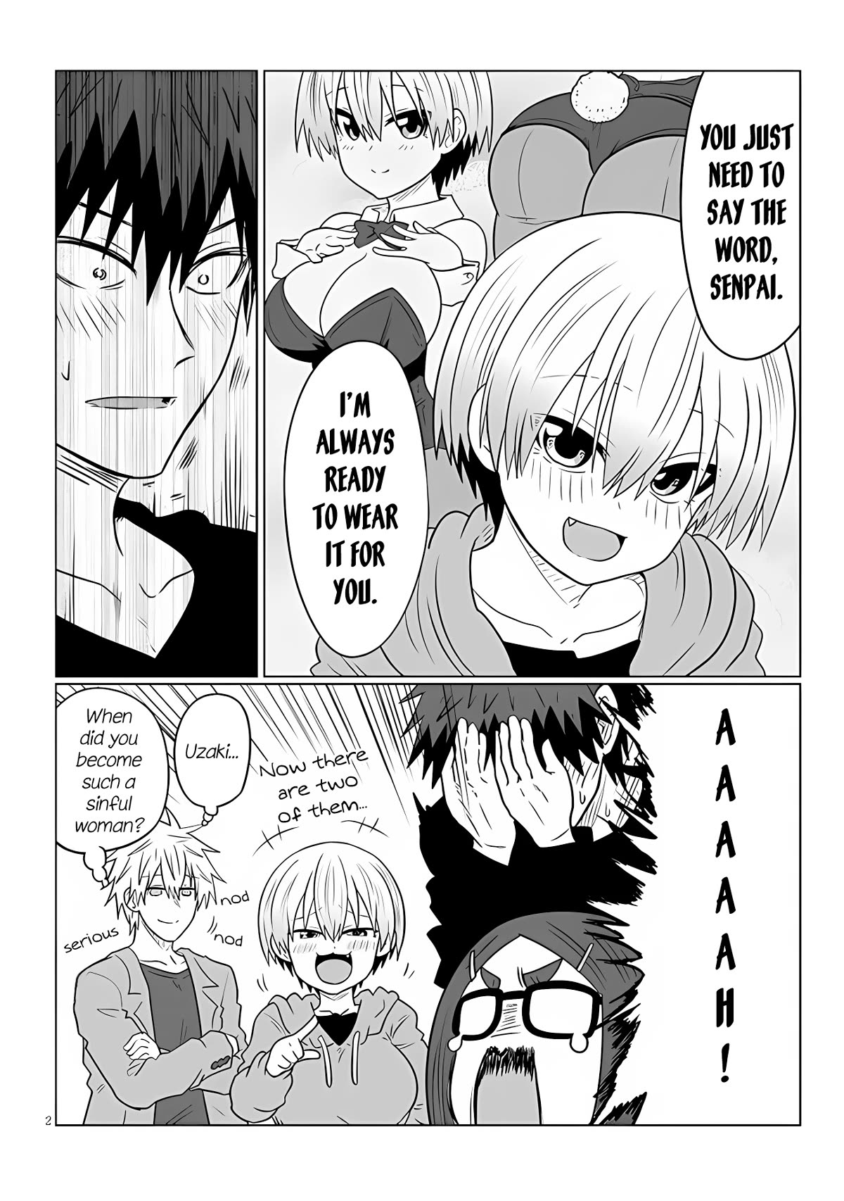 Uzaki-chan wa Asobitai! Chapter 104.1 page 2 - Chapter 104.1: 2024 New Years Special ~No Slip-Ups Here~