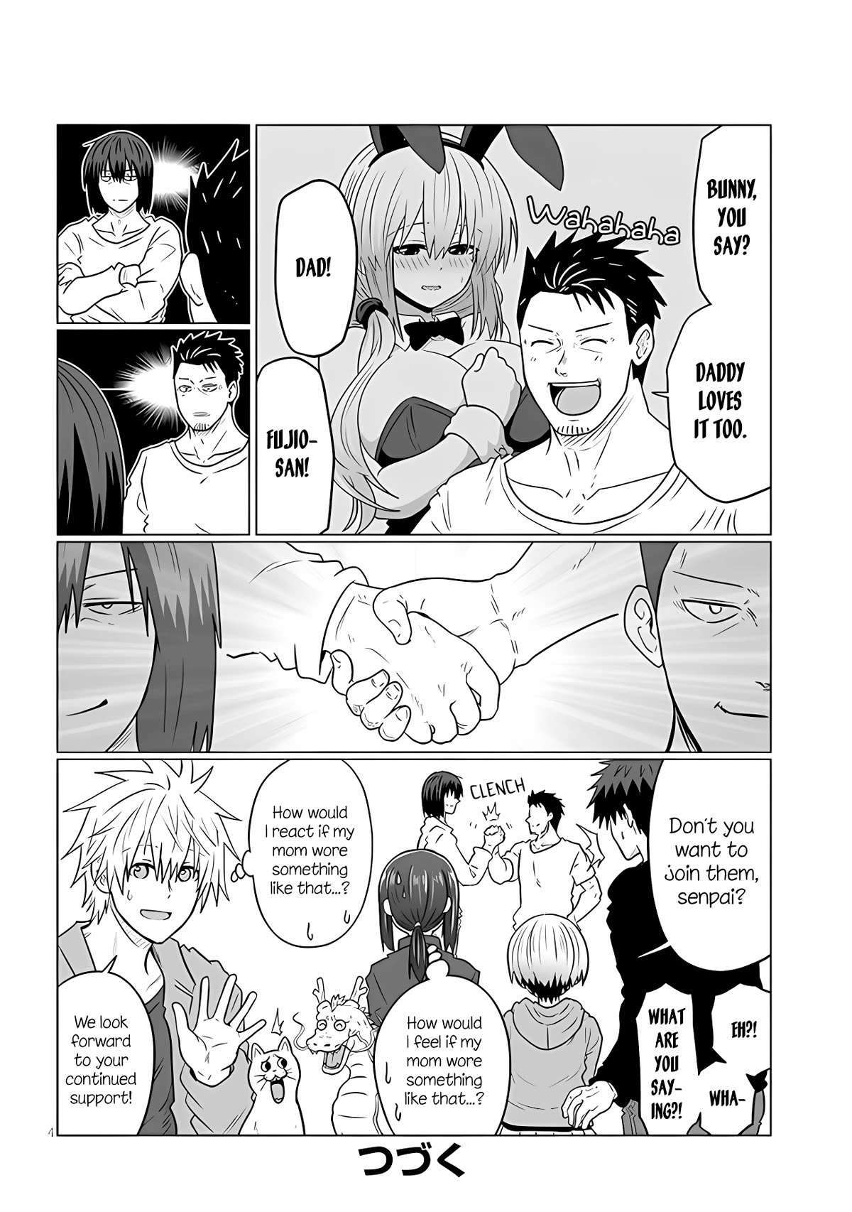 Uzaki-chan wa Asobitai! Chapter 104.1 page 4 - Chapter 104.1: 2024 New Years Special ~No Slip-Ups Here~