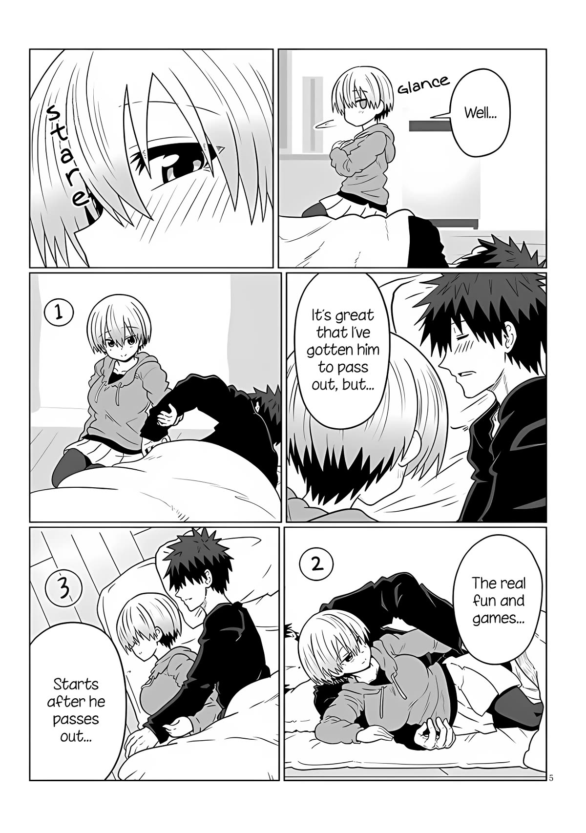 Uzaki-chan wa Asobitai! Chapter 104 page 5 - Chapter 104: Kouhai and Secret Fun