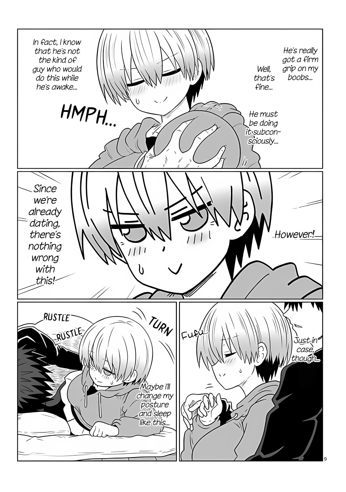 Uzaki-chan wa Asobitai! Chapter 104 page 9 - Chapter 104: Kouhai and Secret Fun