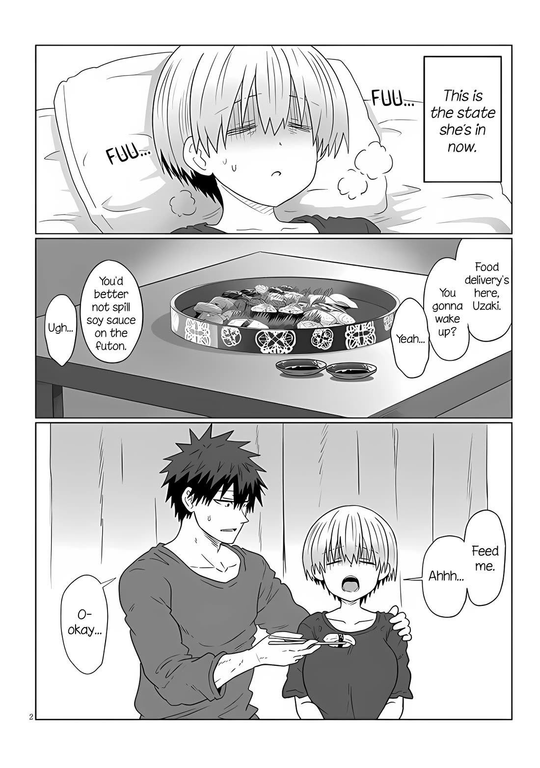 Uzaki-chan wa Asobitai! Chapter 107 page 2 - Chapter 107: Kouhai and Review Meeting