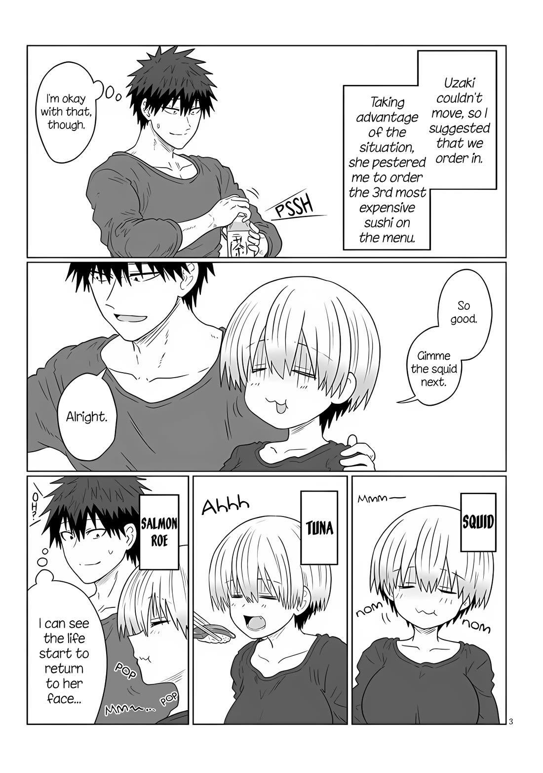 Uzaki-chan wa Asobitai! Chapter 107 page 3 - Chapter 107: Kouhai and Review Meeting