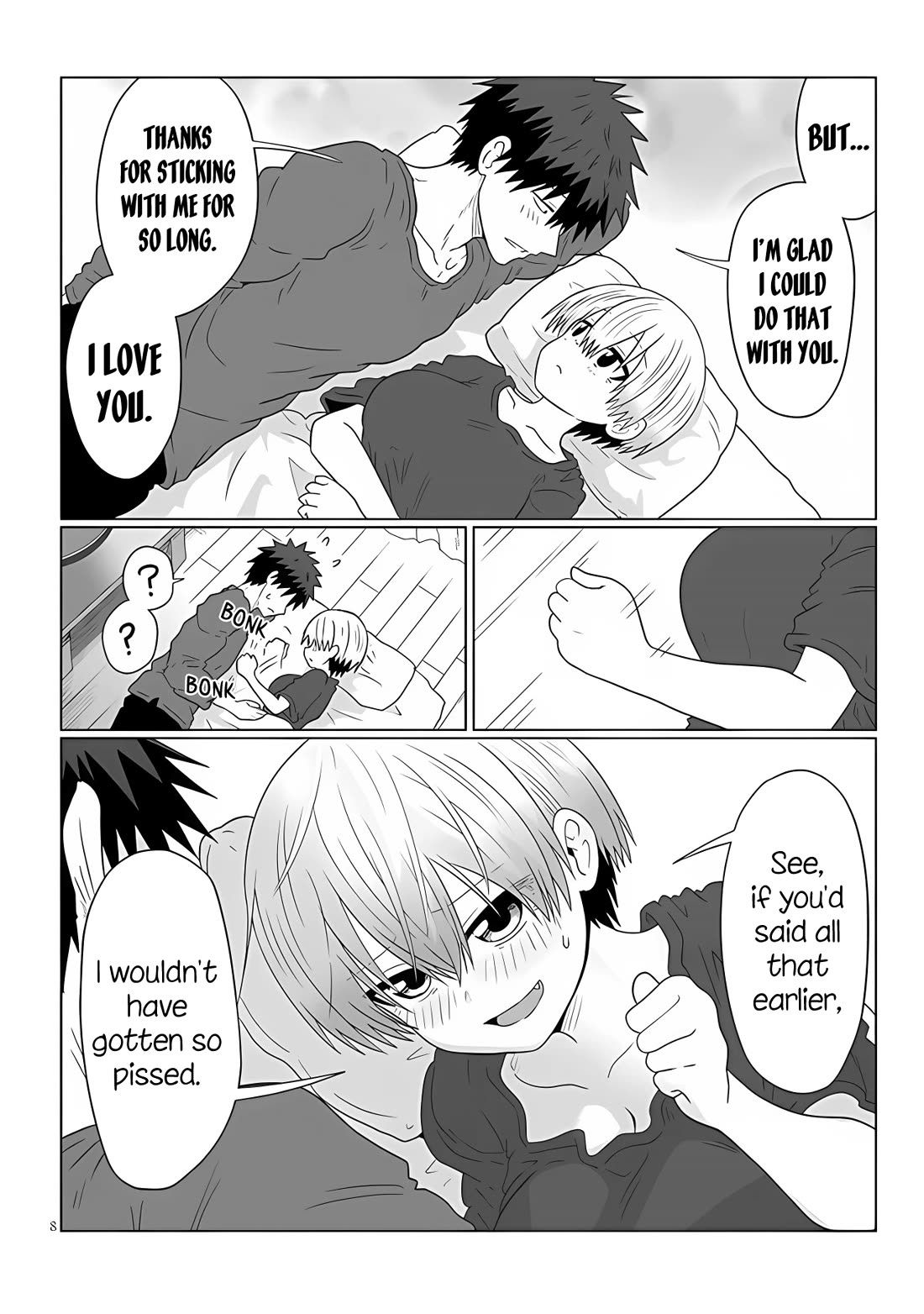 Uzaki-chan wa Asobitai! Chapter 107 page 8 - Chapter 107: Kouhai and Review Meeting