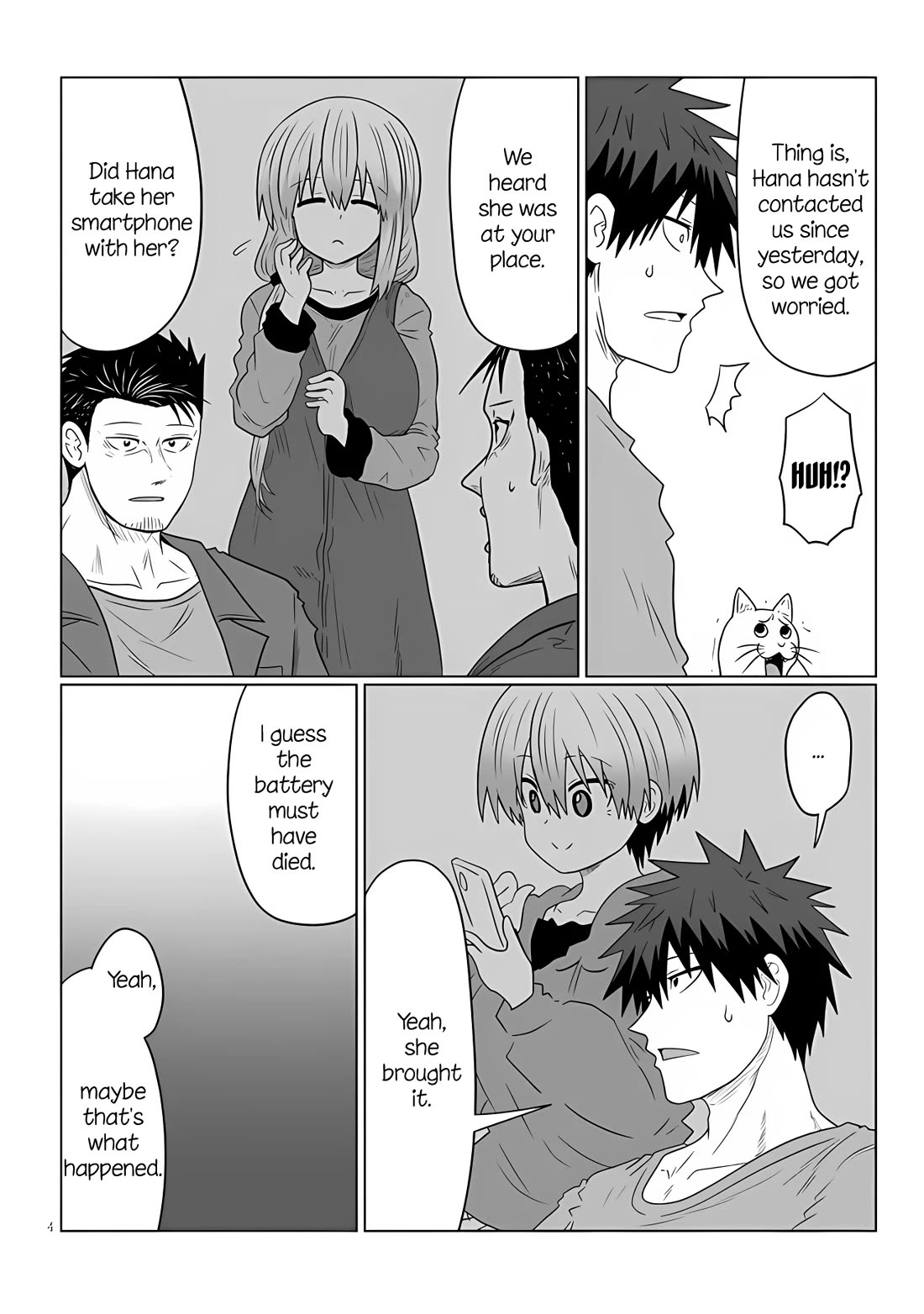 Uzaki-chan wa Asobitai! Chapter 108 page 4 - Chapter 108: Kouhai and Visit