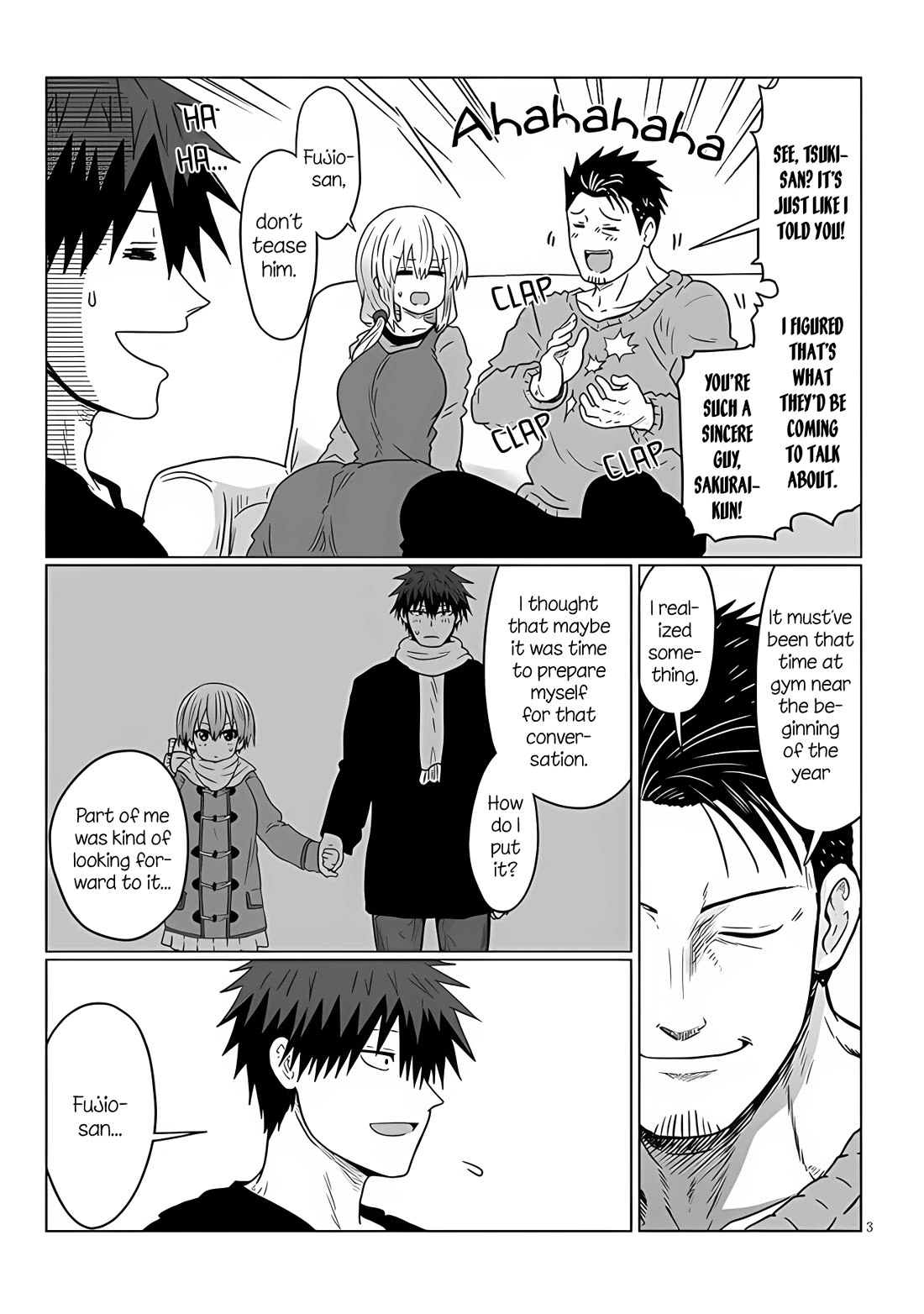 Uzaki-chan wa Asobitai! Chapter 109 page 3 - Chapter 109: Kouhai and Family Council