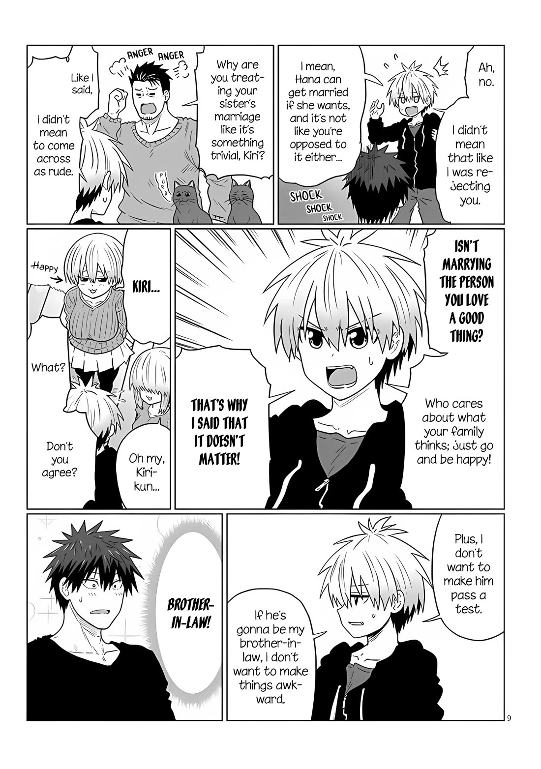 Uzaki-chan wa Asobitai! Chapter 109 page 9 - Chapter 109: Kouhai and Family Council