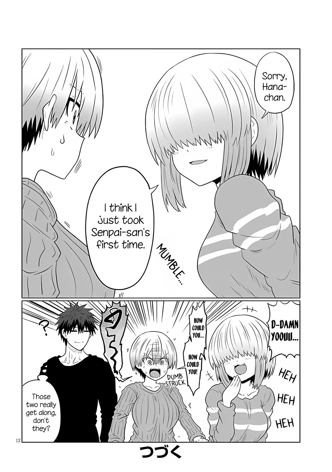 Uzaki-chan wa Asobitai! Chapter 110 page 12 - Chapter 110: Kouhai and the Matter of Yanagi