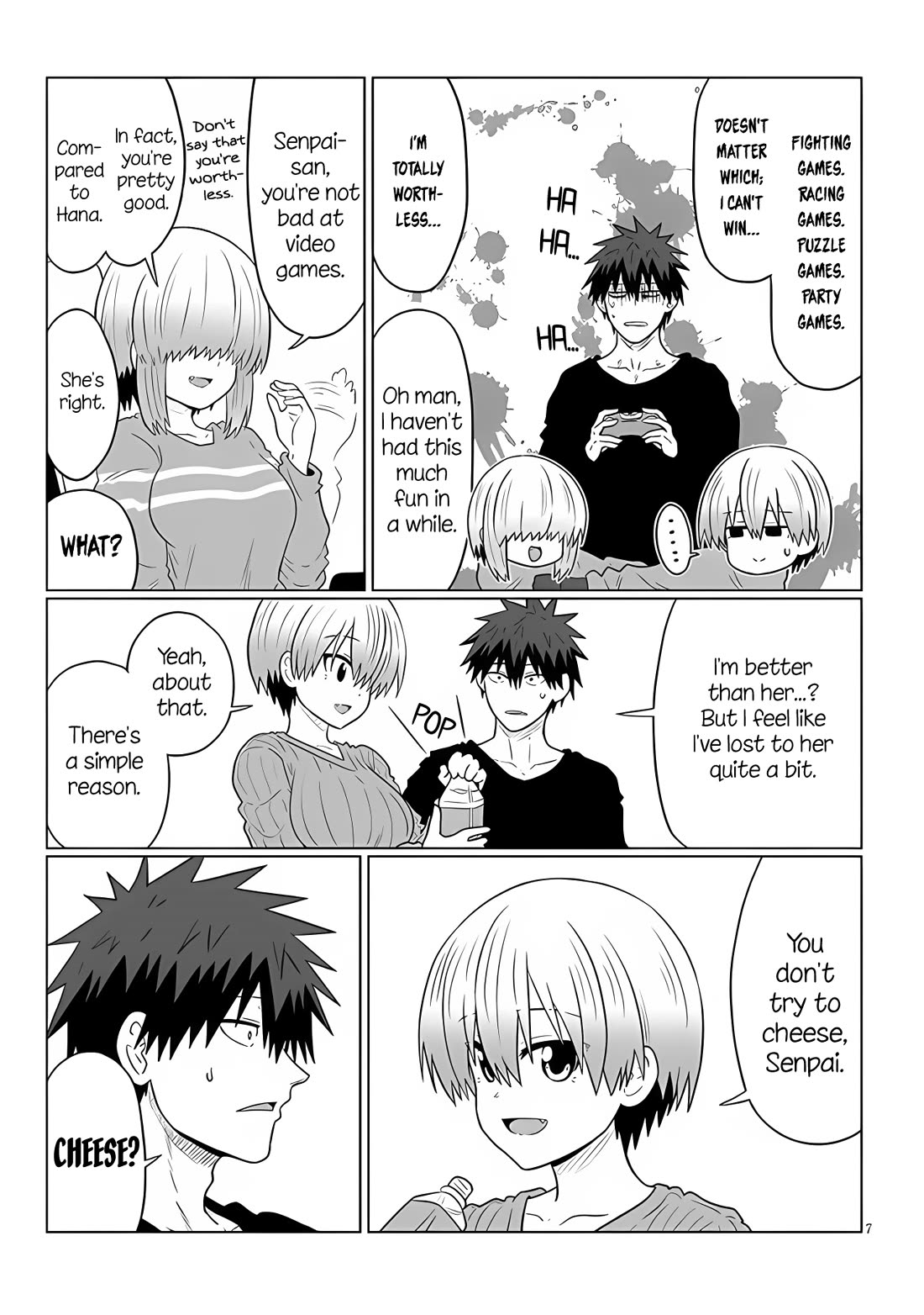Uzaki-chan wa Asobitai! Chapter 110 page 7 - Chapter 110: Kouhai and the Matter of Yanagi