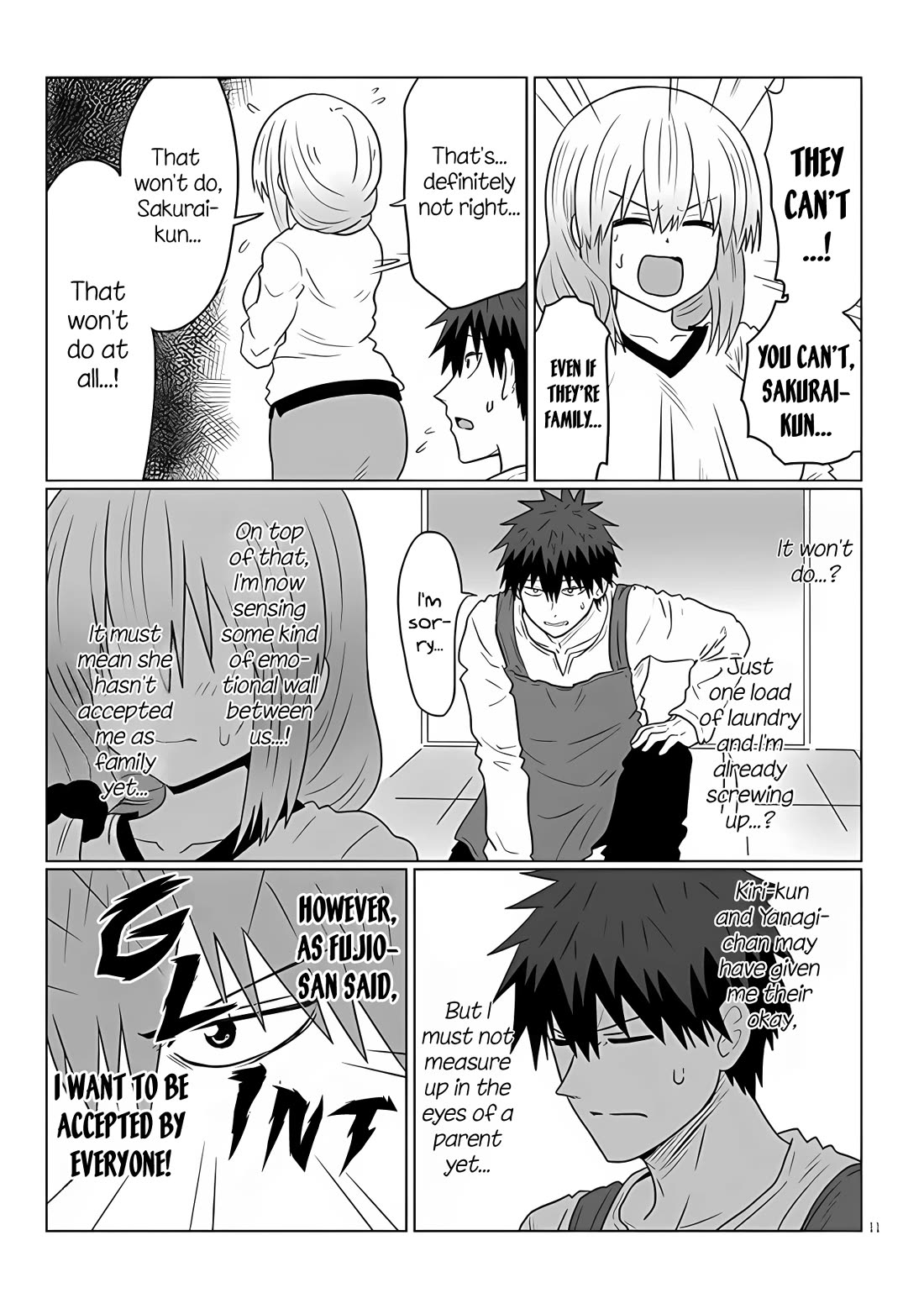 Uzaki-chan wa Asobitai! Chapter 111 page 11 - Chapter 111: Kouhai and the Matter of Tsuki
