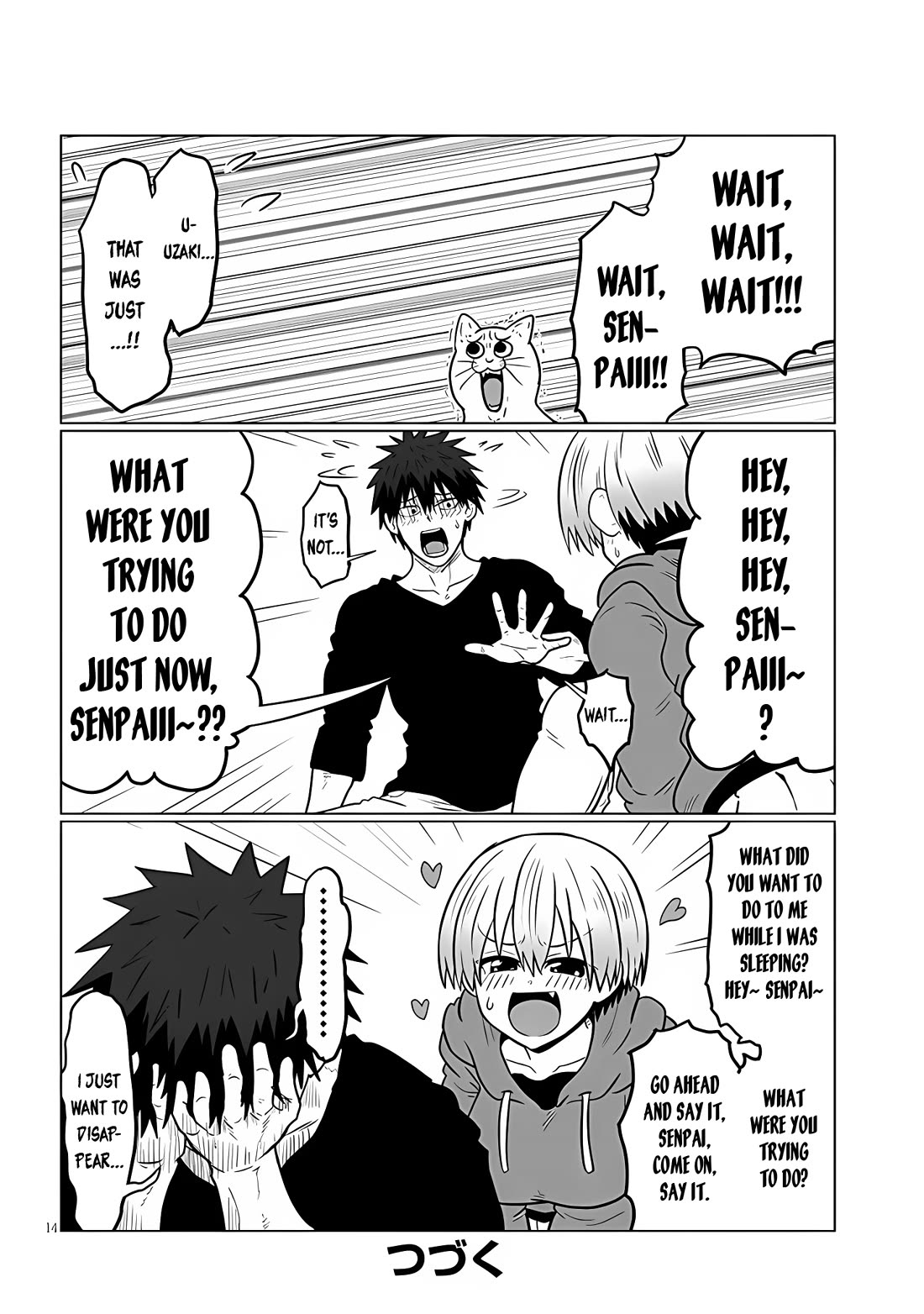 Uzaki-chan wa Asobitai! Chapter 113 page 14 - Chapter 113: Kouhai and Dream 2
