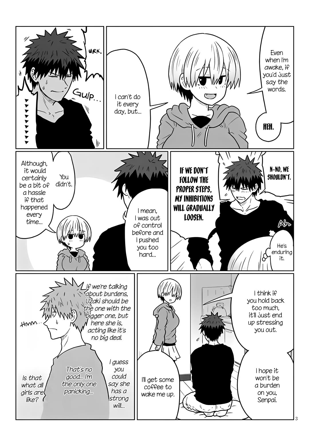 Uzaki-chan wa Asobitai! Chapter 114 page 3 - Chapter 114: Kouhai and Impulses