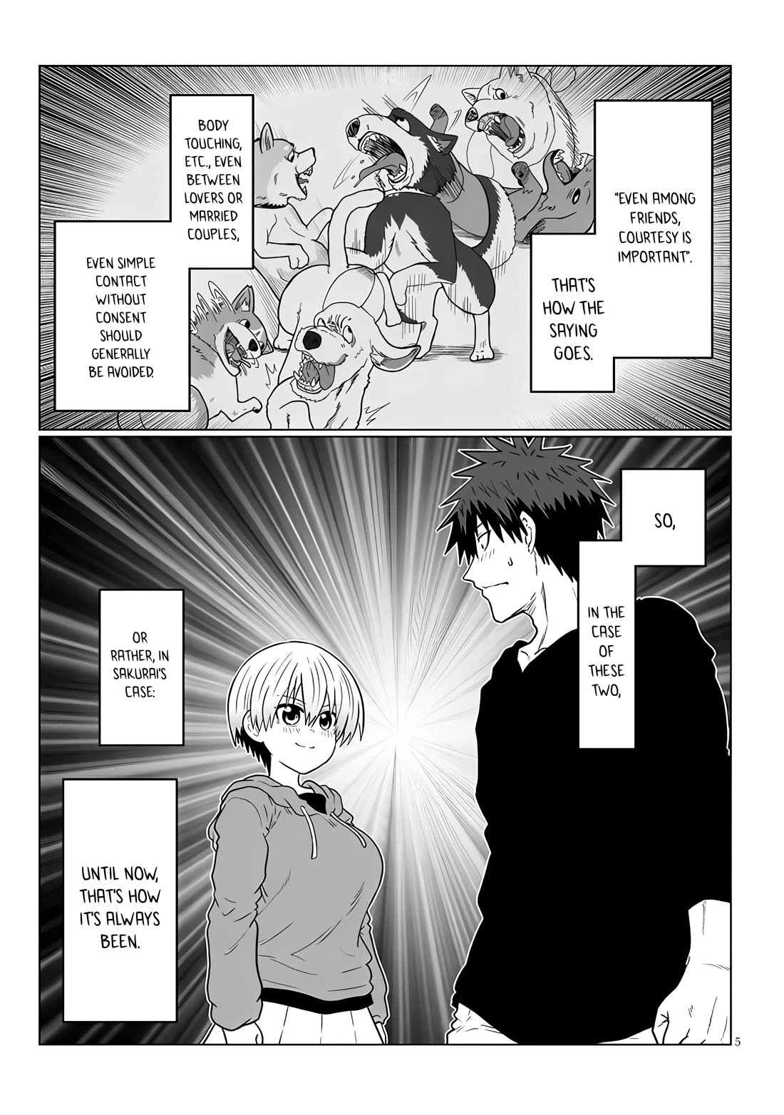 Uzaki-chan wa Asobitai! Chapter 114 page 5 - Chapter 114: Kouhai and Impulses