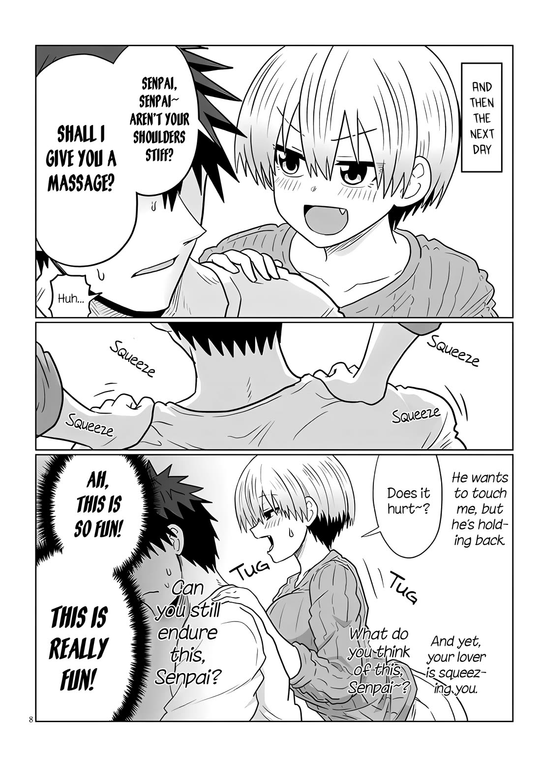 Uzaki-chan wa Asobitai! Chapter 114 page 8 - Chapter 114: Kouhai and Impulses