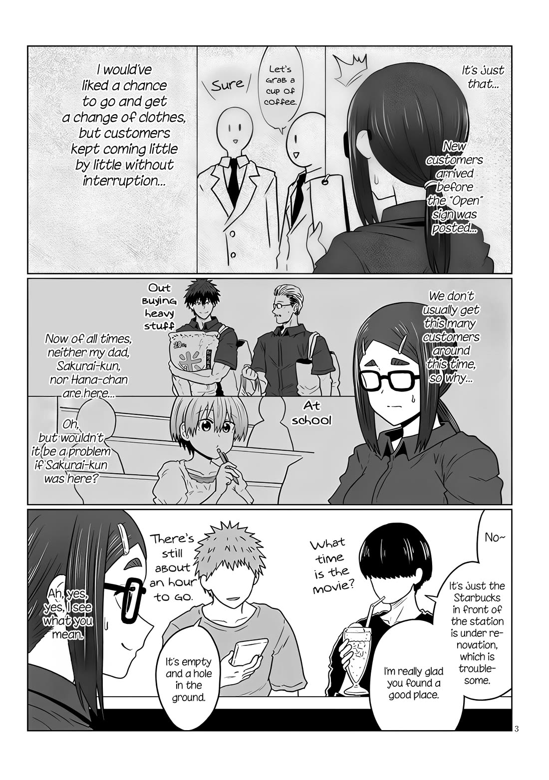 Uzaki-chan wa Asobitai! Chapter 115 page 3 - Chapter 115: Kouhai and Regrets