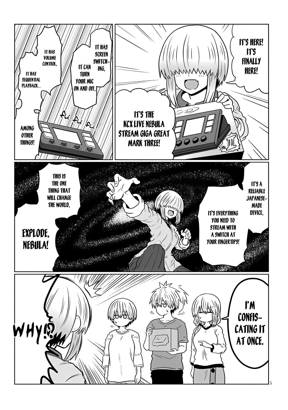 Uzaki-chan wa Asobitai! Chapter 116 page 5 - Chapter 116: Kouhai and Her Sister's Room