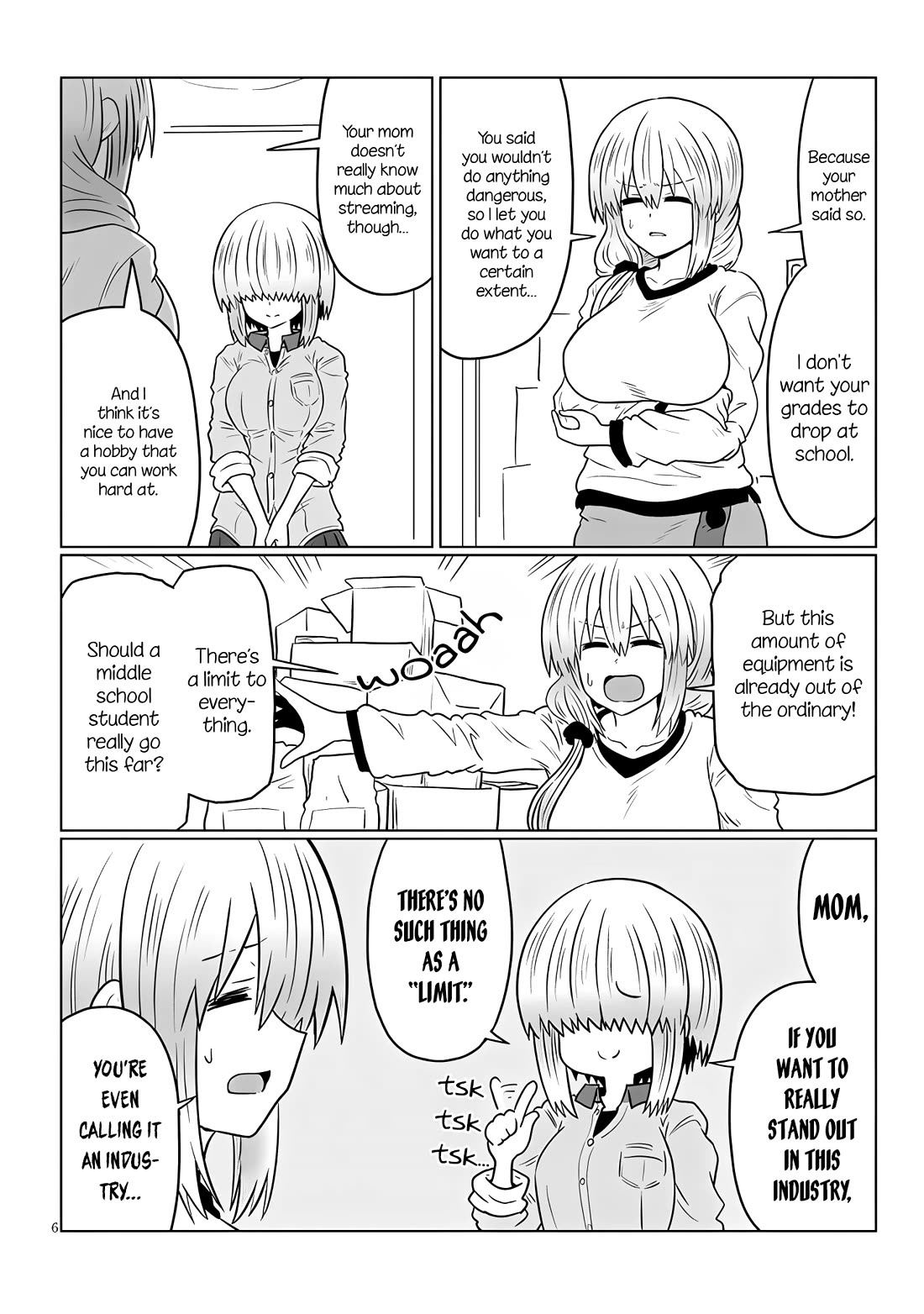 Uzaki-chan wa Asobitai! Chapter 116 page 6 - Chapter 116: Kouhai and Her Sister's Room