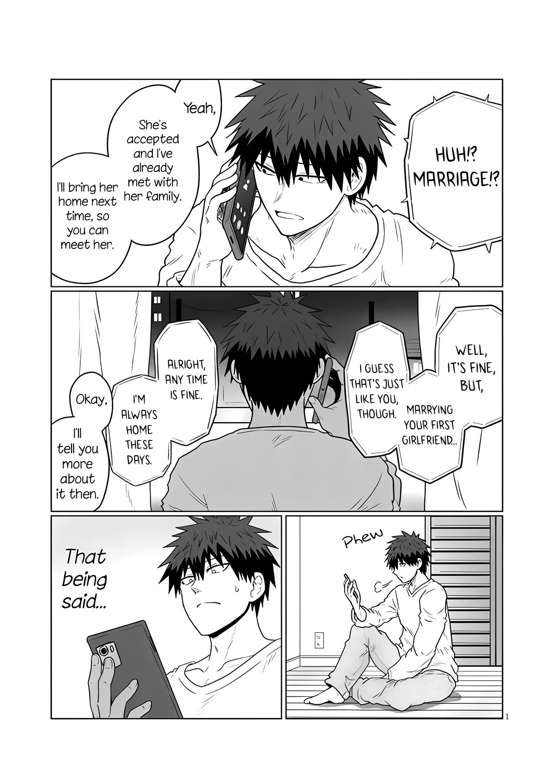 Uzaki-chan wa Asobitai! Chapter 118 page 1 - Chapter 118: Kouhai and Father