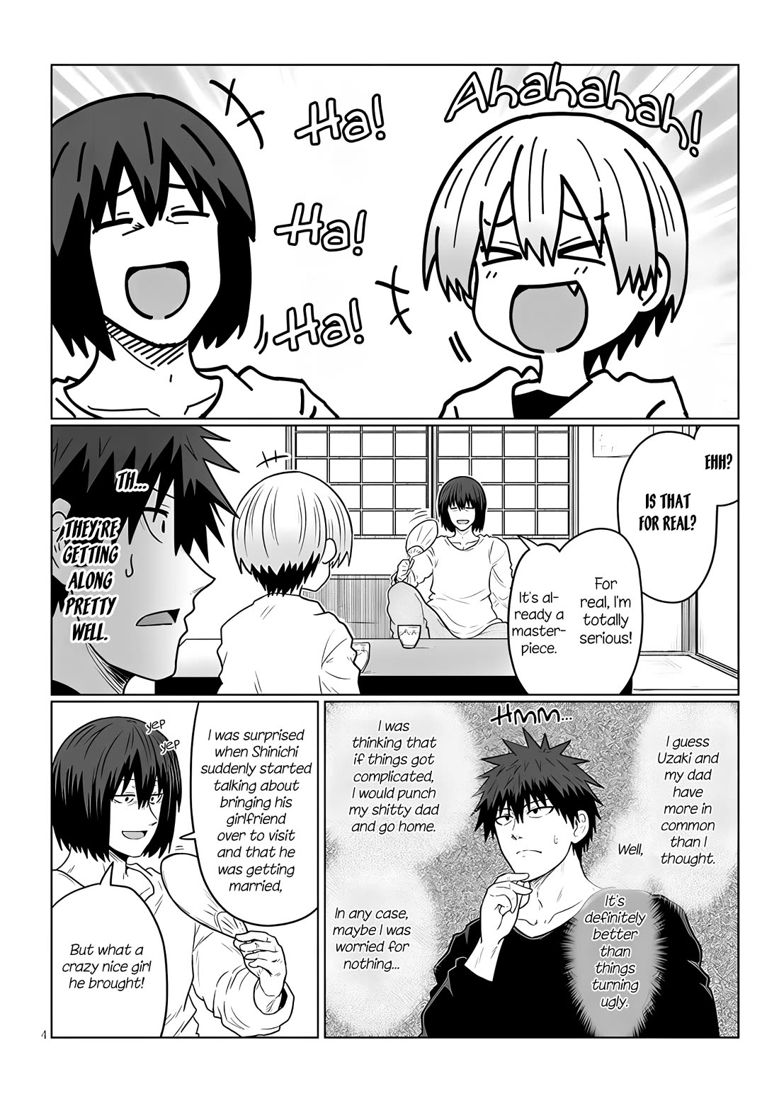 Uzaki-chan wa Asobitai! Chapter 118 page 4 - Chapter 118: Kouhai and Father