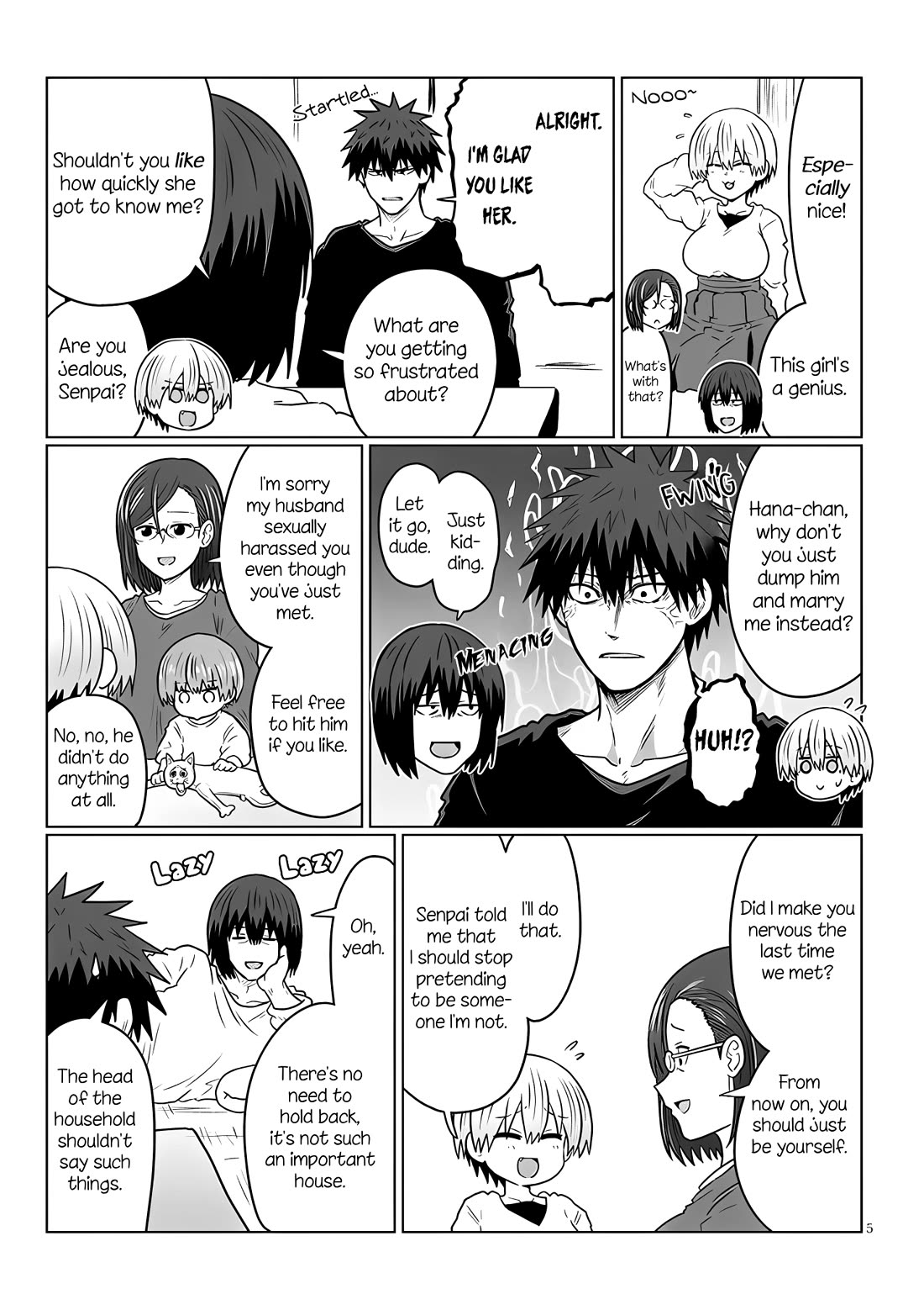 Uzaki-chan wa Asobitai! Chapter 118 page 5 - Chapter 118: Kouhai and Father
