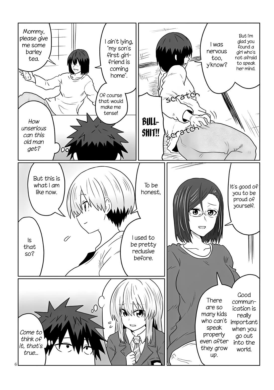 Uzaki-chan wa Asobitai! Chapter 118 page 6 - Chapter 118: Kouhai and Father