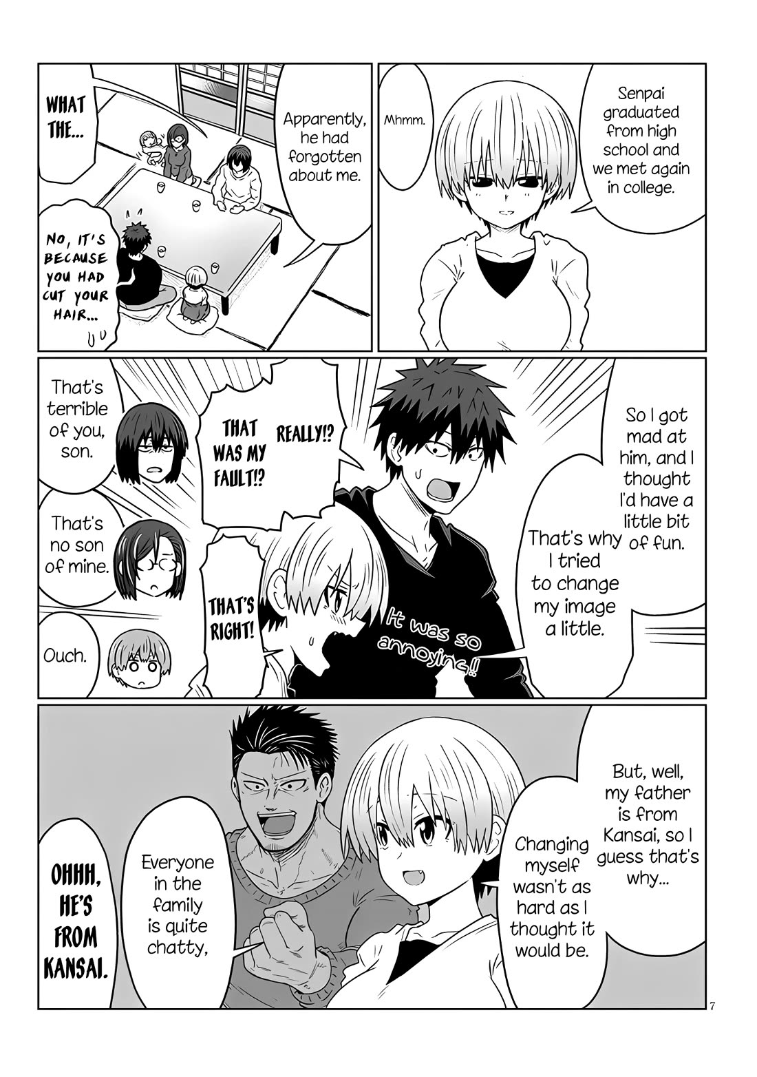 Uzaki-chan wa Asobitai! Chapter 118 page 7 - Chapter 118: Kouhai and Father