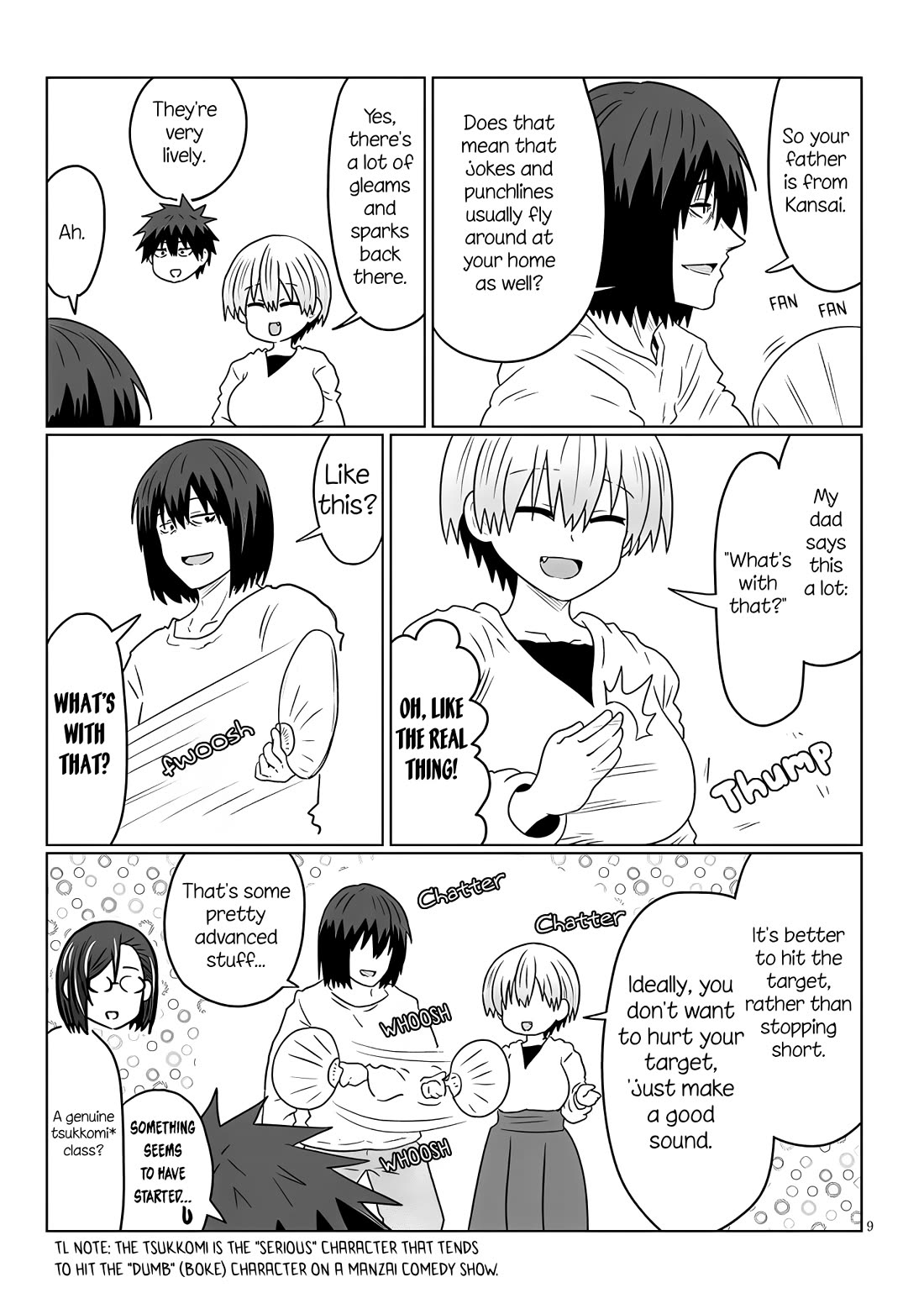 Uzaki-chan wa Asobitai! Chapter 118 page 9 - Chapter 118: Kouhai and Father
