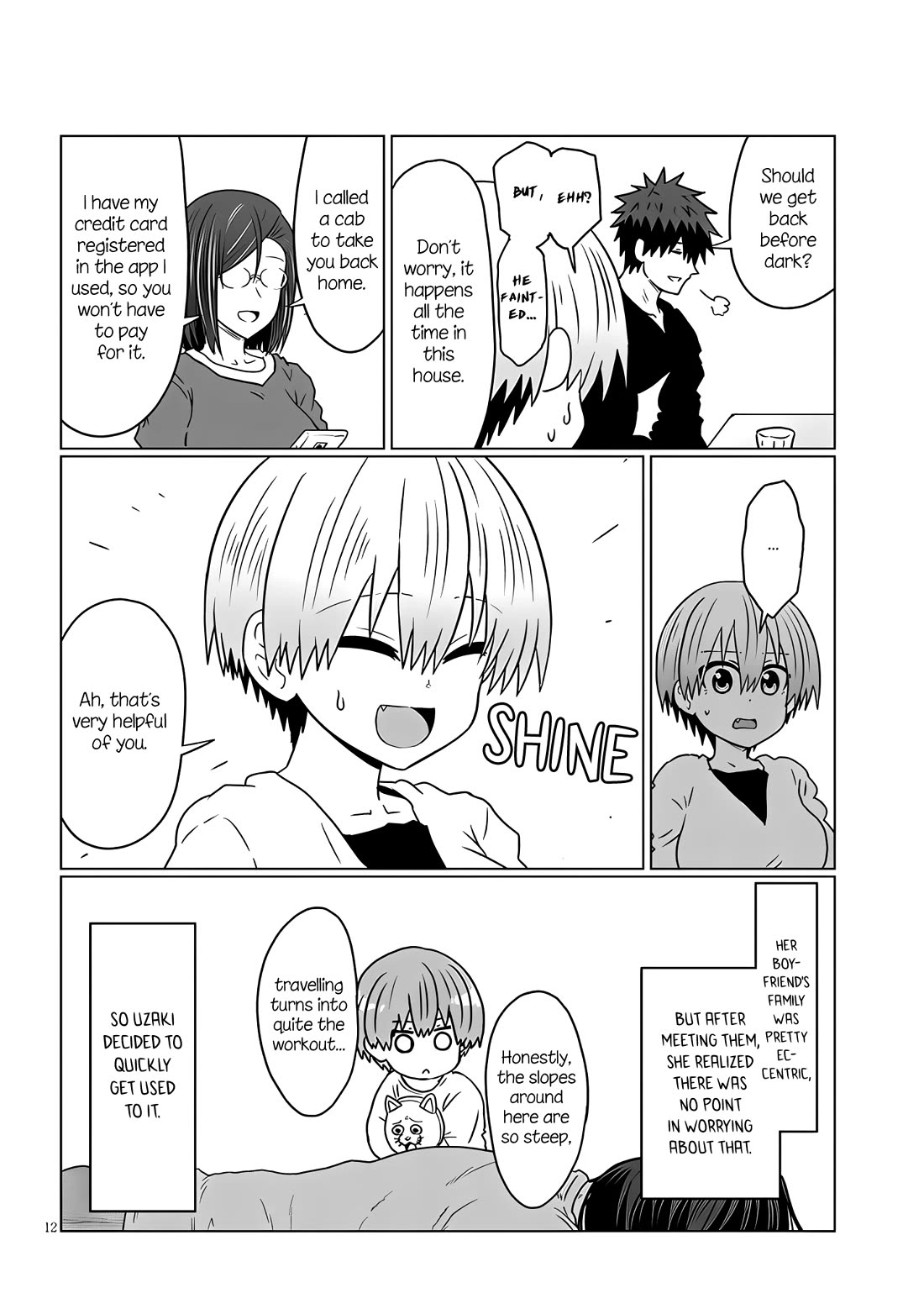 Uzaki-chan wa Asobitai! Chapter 119 page 12 - Chapter 119: Kouhai and Parents