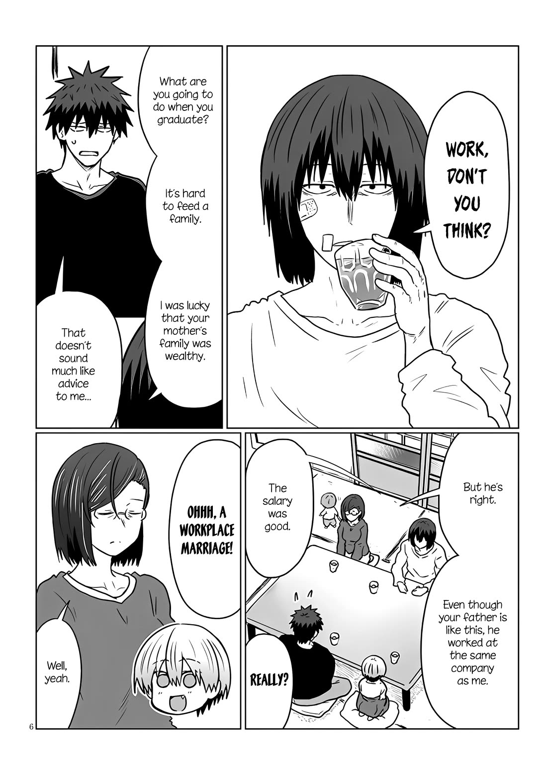 Uzaki-chan wa Asobitai! Chapter 119 page 6 - Chapter 119: Kouhai and Parents