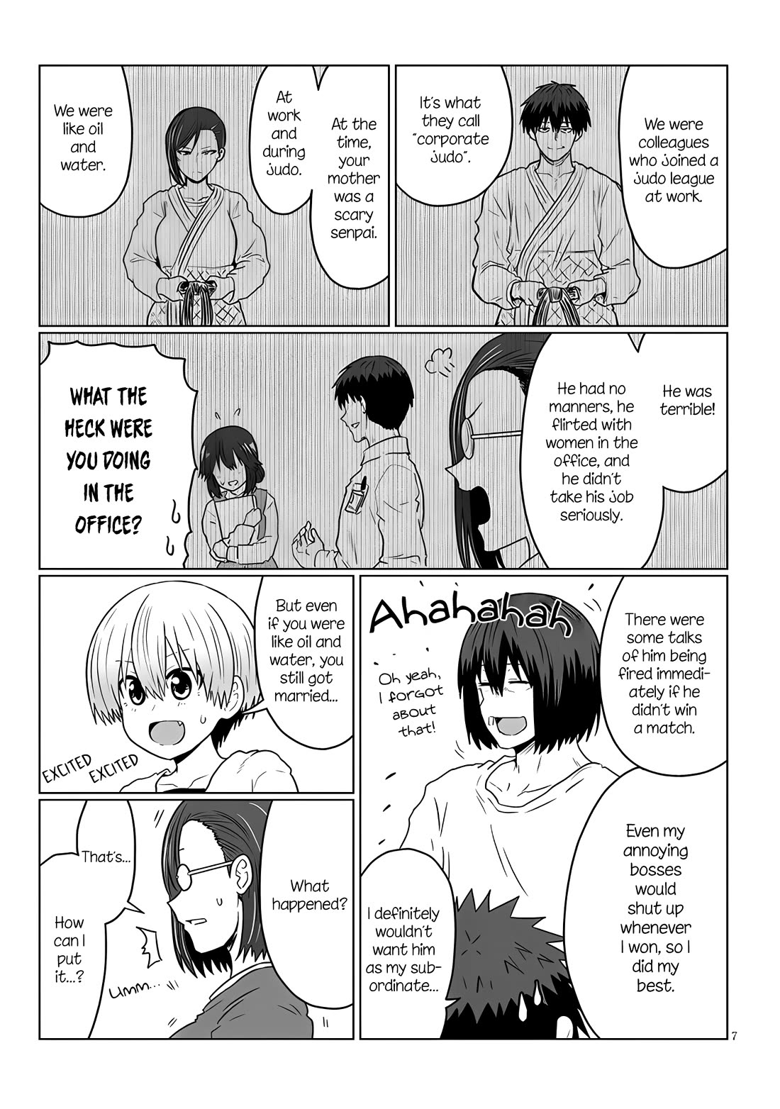 Uzaki-chan wa Asobitai! Chapter 119 page 7 - Chapter 119: Kouhai and Parents