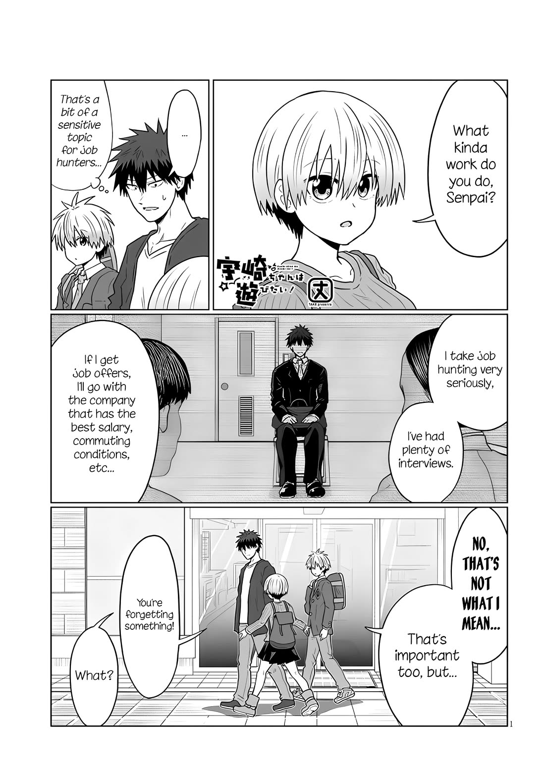 Uzaki-chan wa Asobitai! Chapter 120 page 1 - Chapter 120: Kouhai and Job Hunting