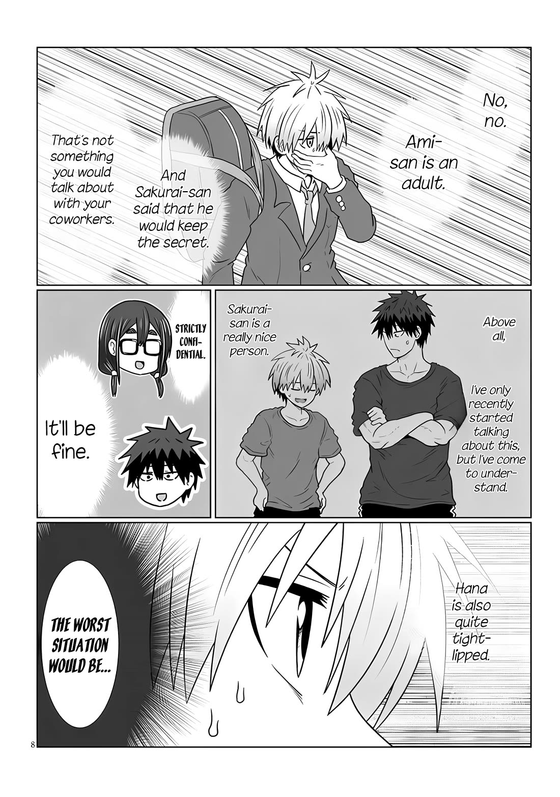 Uzaki-chan wa Asobitai! Chapter 120 page 8 - Chapter 120: Kouhai and Job Hunting