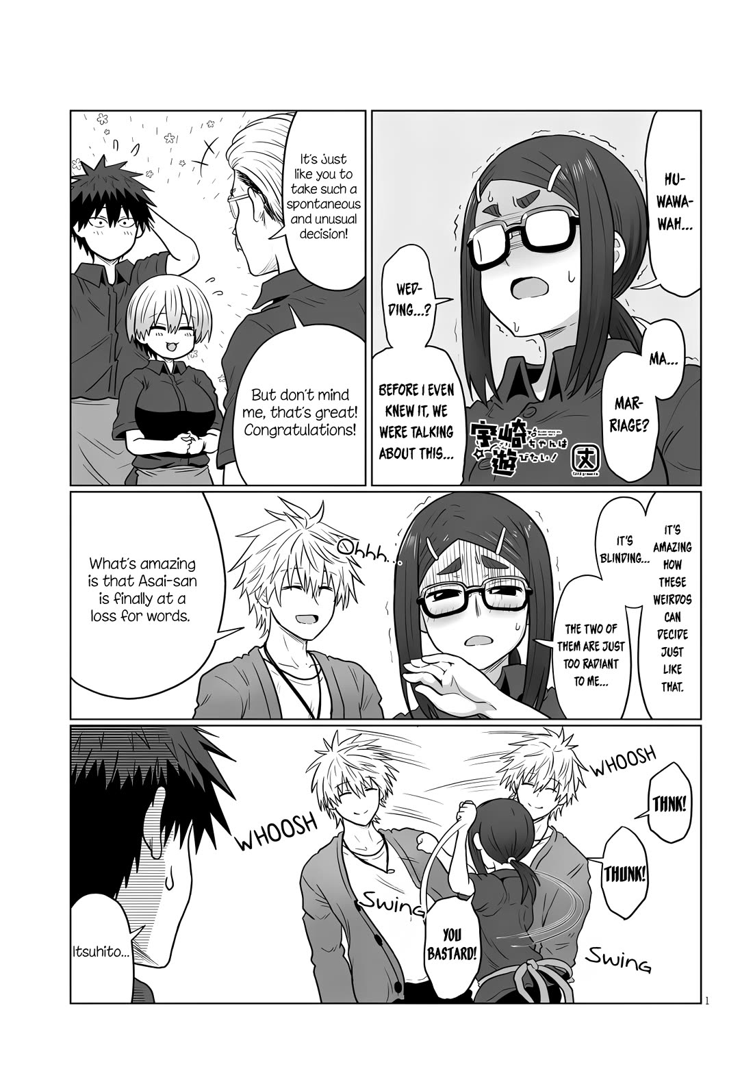 Uzaki-chan wa Asobitai! Chapter 121 page 1 - Chapter 121: Kouhai and a Disgruntled Man