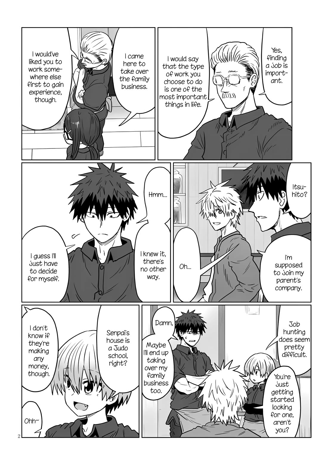 Uzaki-chan wa Asobitai! Chapter 121 page 2 - Chapter 121: Kouhai and a Disgruntled Man