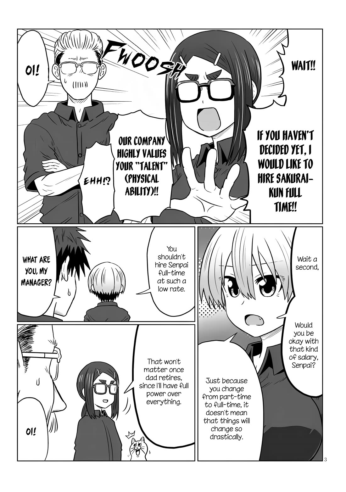 Uzaki-chan wa Asobitai! Chapter 121 page 3 - Chapter 121: Kouhai and a Disgruntled Man
