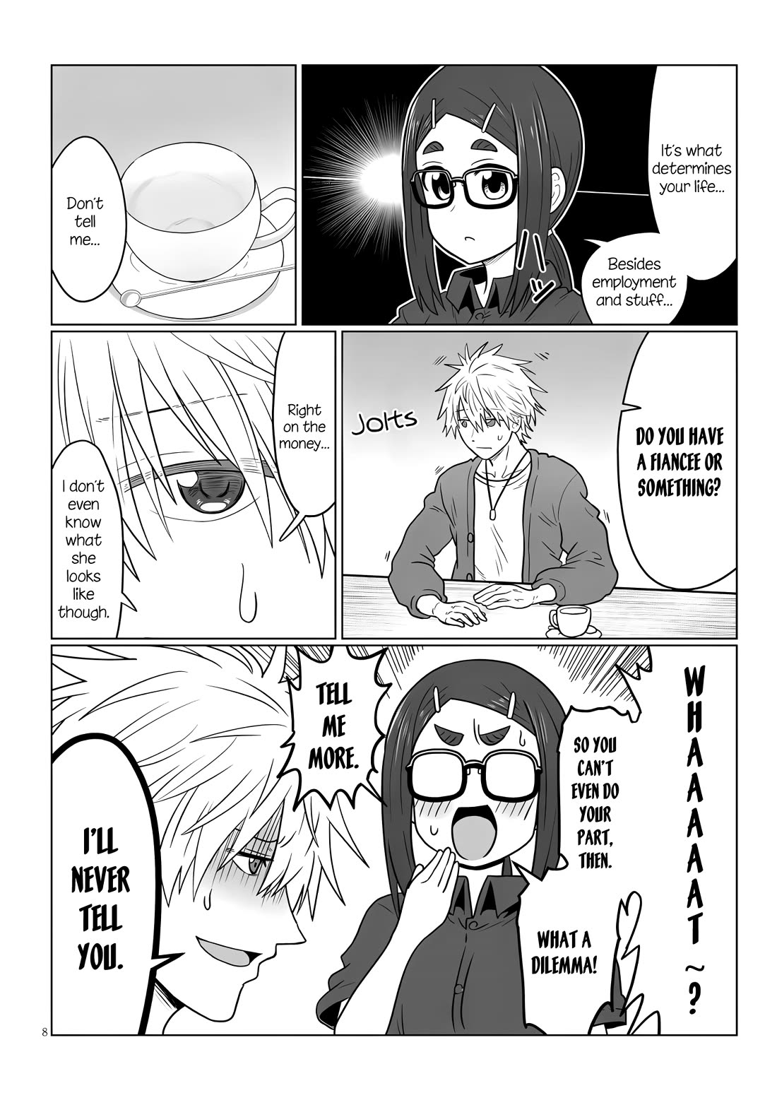 Uzaki-chan wa Asobitai! Chapter 121 page 8 - Chapter 121: Kouhai and a Disgruntled Man