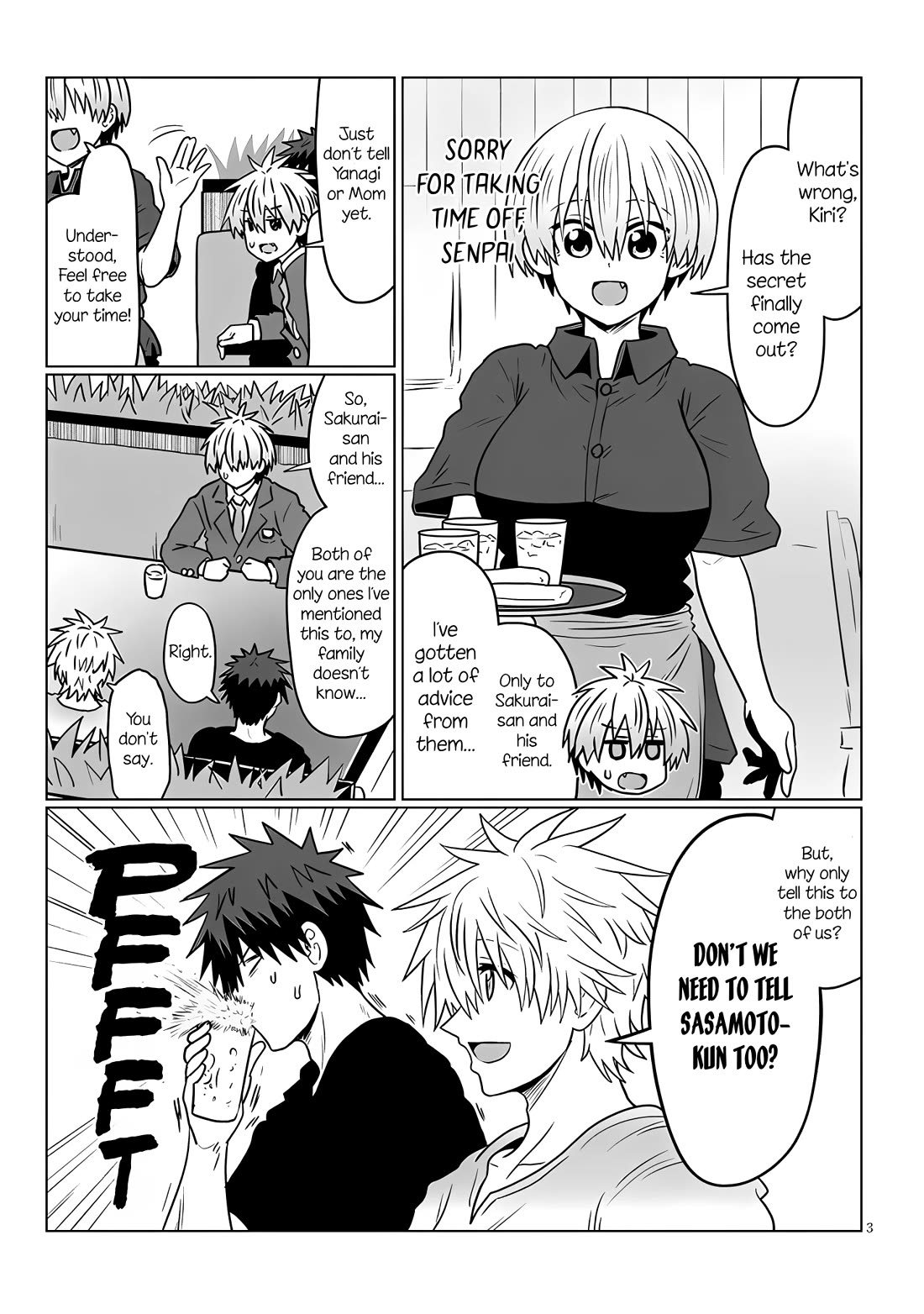 Uzaki-chan wa Asobitai! Chapter 124 page 3 - Chapter 124