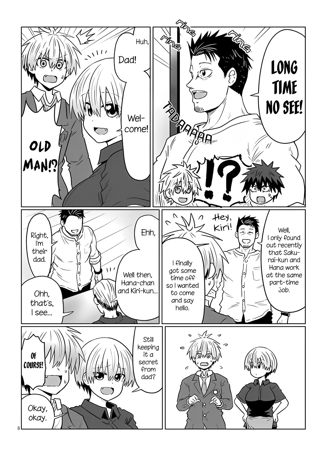 Uzaki-chan wa Asobitai! Chapter 124 page 8 - Chapter 124
