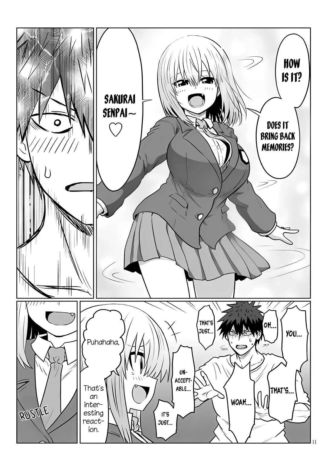 Uzaki-chan wa Asobitai! Chapter 125 page 11 - Chapter 125