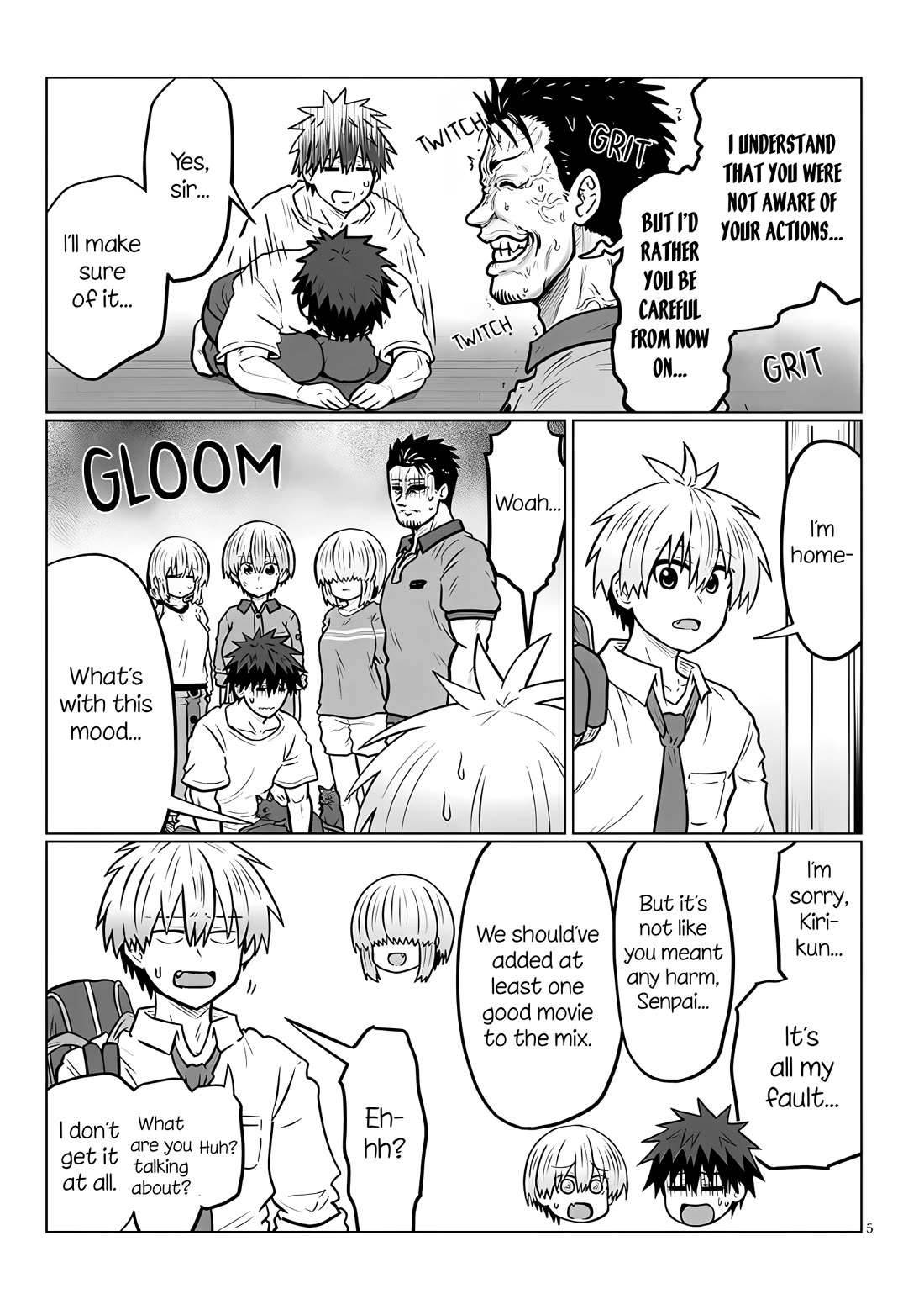 Uzaki-chan wa Asobitai! Chapter 128 page 5 - Chapter 128: Kouhai and the Trial