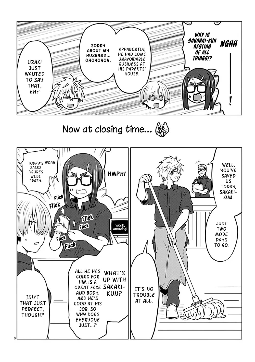 Uzaki-chan wa Asobitai! Chapter 130 page 8 - Chapter 130: Kouhai And Tribulations