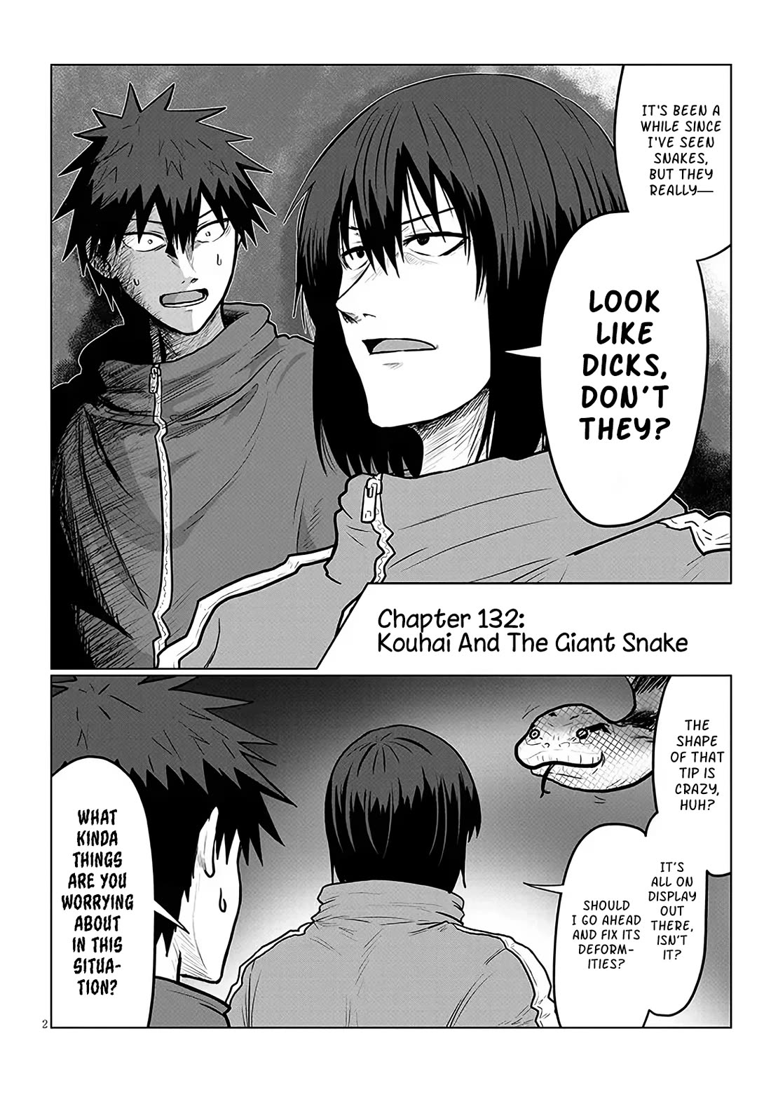 Uzaki-chan wa Asobitai! Chapter 132 page 2 - Chapter 132: Kouhai And The Giant Snake