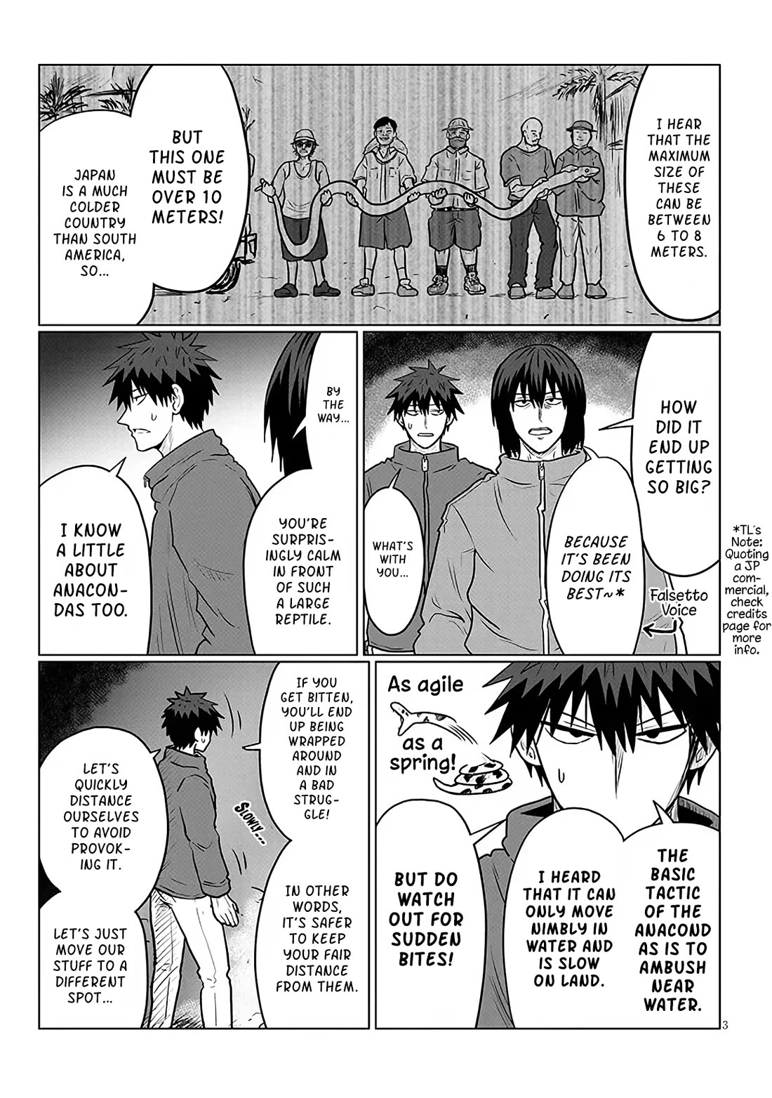 Uzaki-chan wa Asobitai! Chapter 132 page 3 - Chapter 132: Kouhai And The Giant Snake