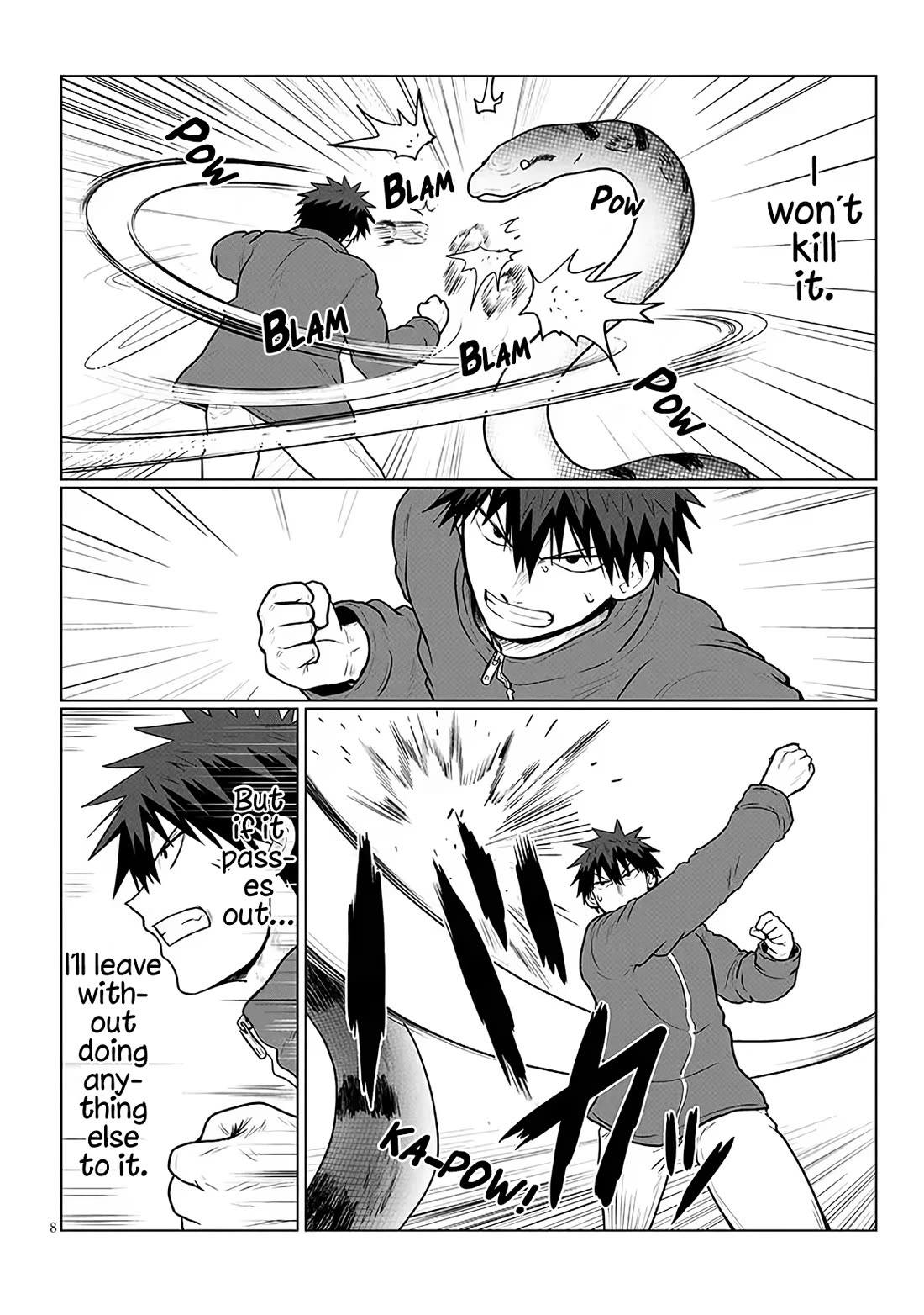 Uzaki-chan wa Asobitai! Chapter 132 page 8 - Chapter 132: Kouhai And The Giant Snake