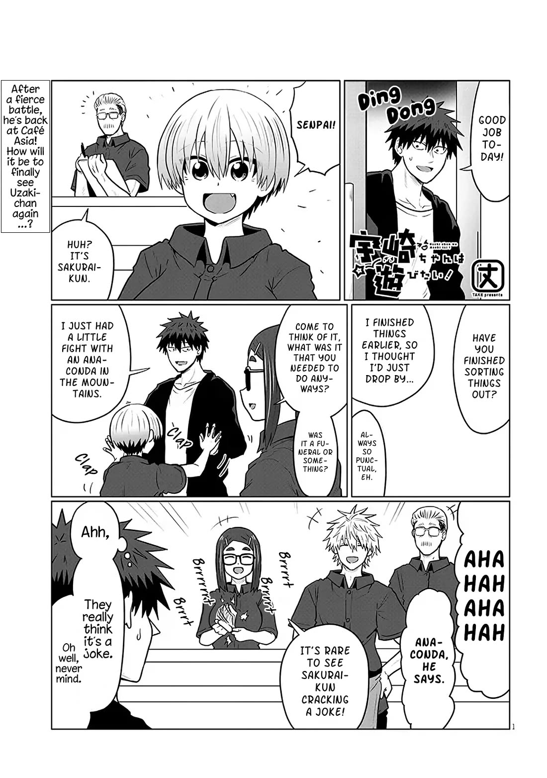 Uzaki-chan wa Asobitai! Chapter 133 page 1 - Chapter 133: Kouhai And Results