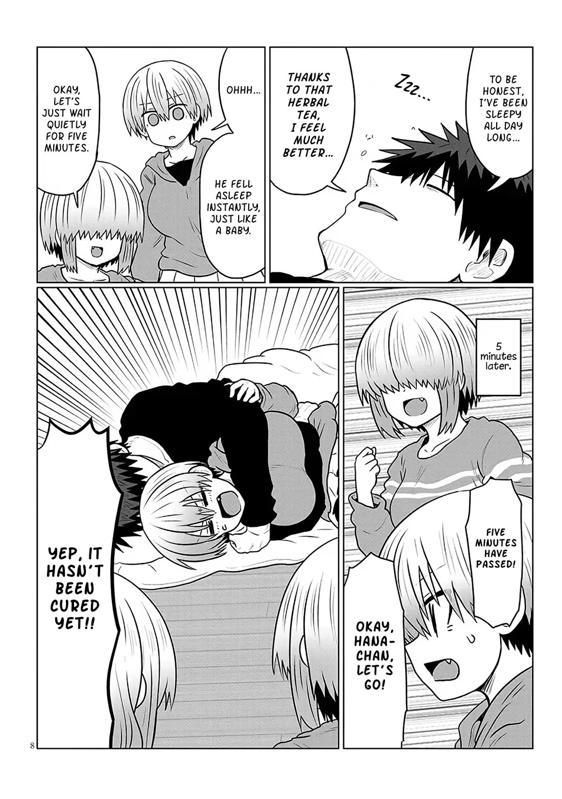 Uzaki-chan wa Asobitai! Chapter 133 page 8 - Chapter 133: Kouhai And Results