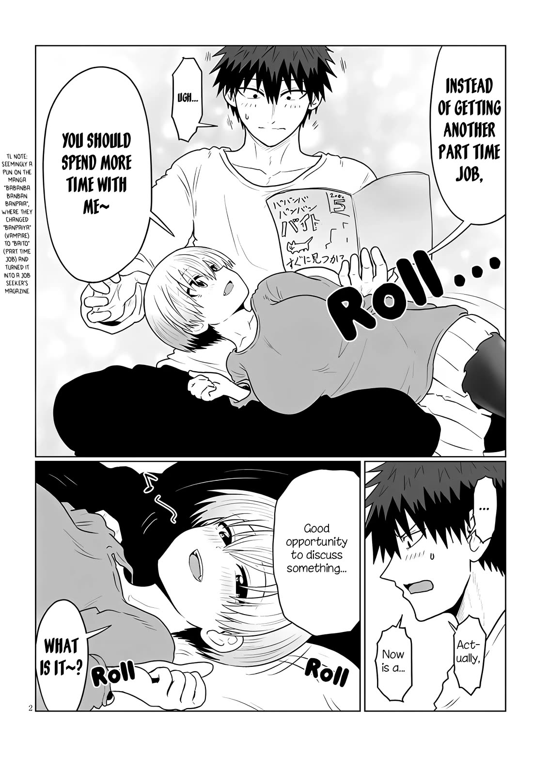 Uzaki-chan wa Asobitai! Chapter 137 page 2 - Chapter 137: Kouhai and Income