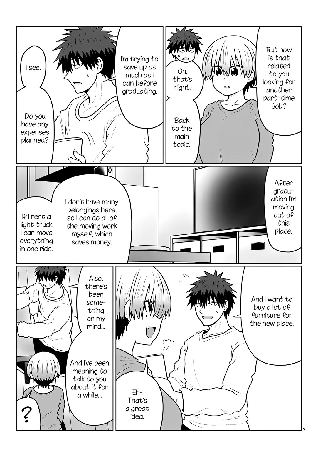 Uzaki-chan wa Asobitai! Chapter 137 page 7 - Chapter 137: Kouhai and Income