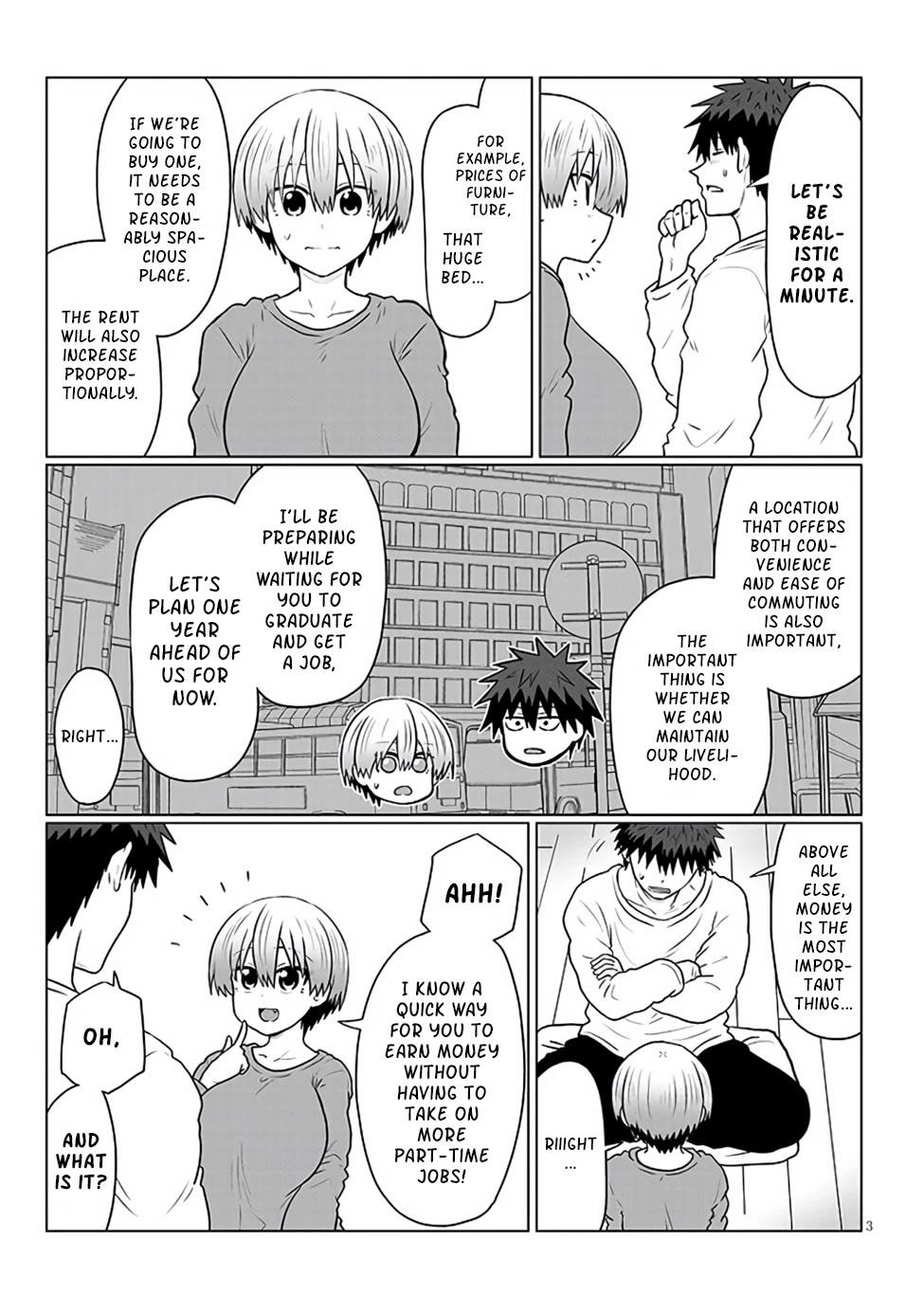 Uzaki-chan wa Asobitai! Chapter 138 page 3 - Chapter 138: Kouhai And Income 2