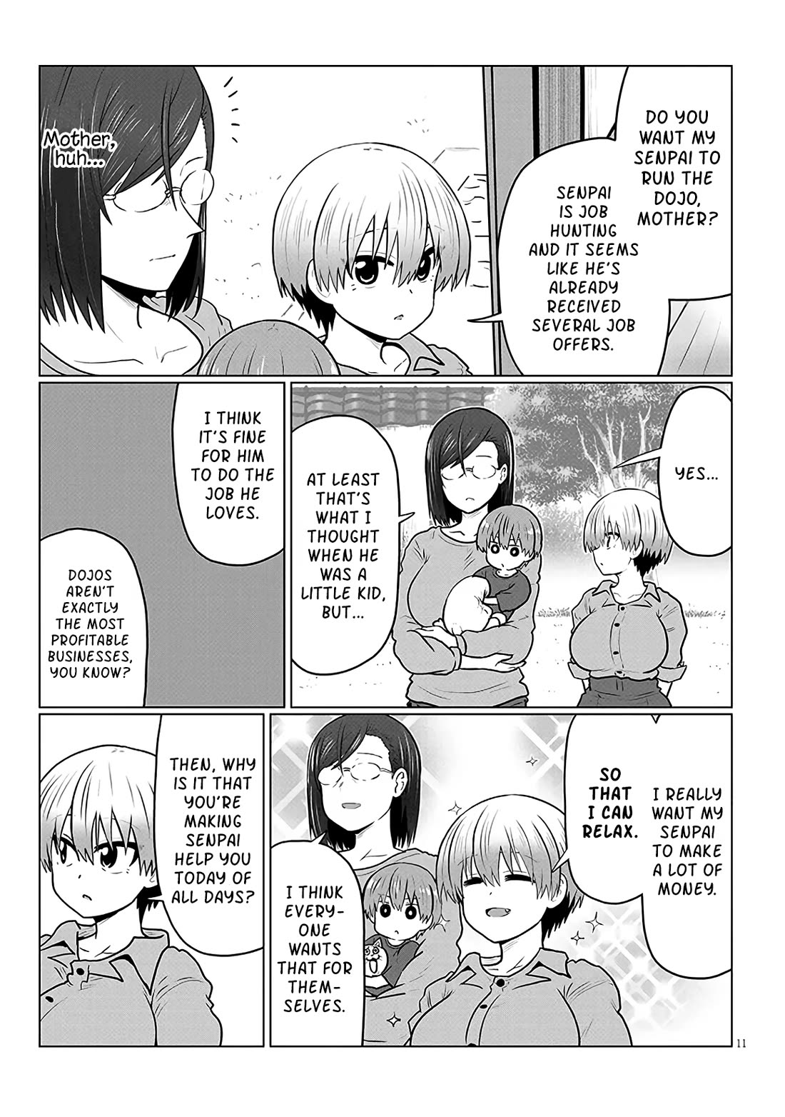 Uzaki-chan wa Asobitai! Chapter 139 page 11 - Chapter 139: Kouhai And Income 3