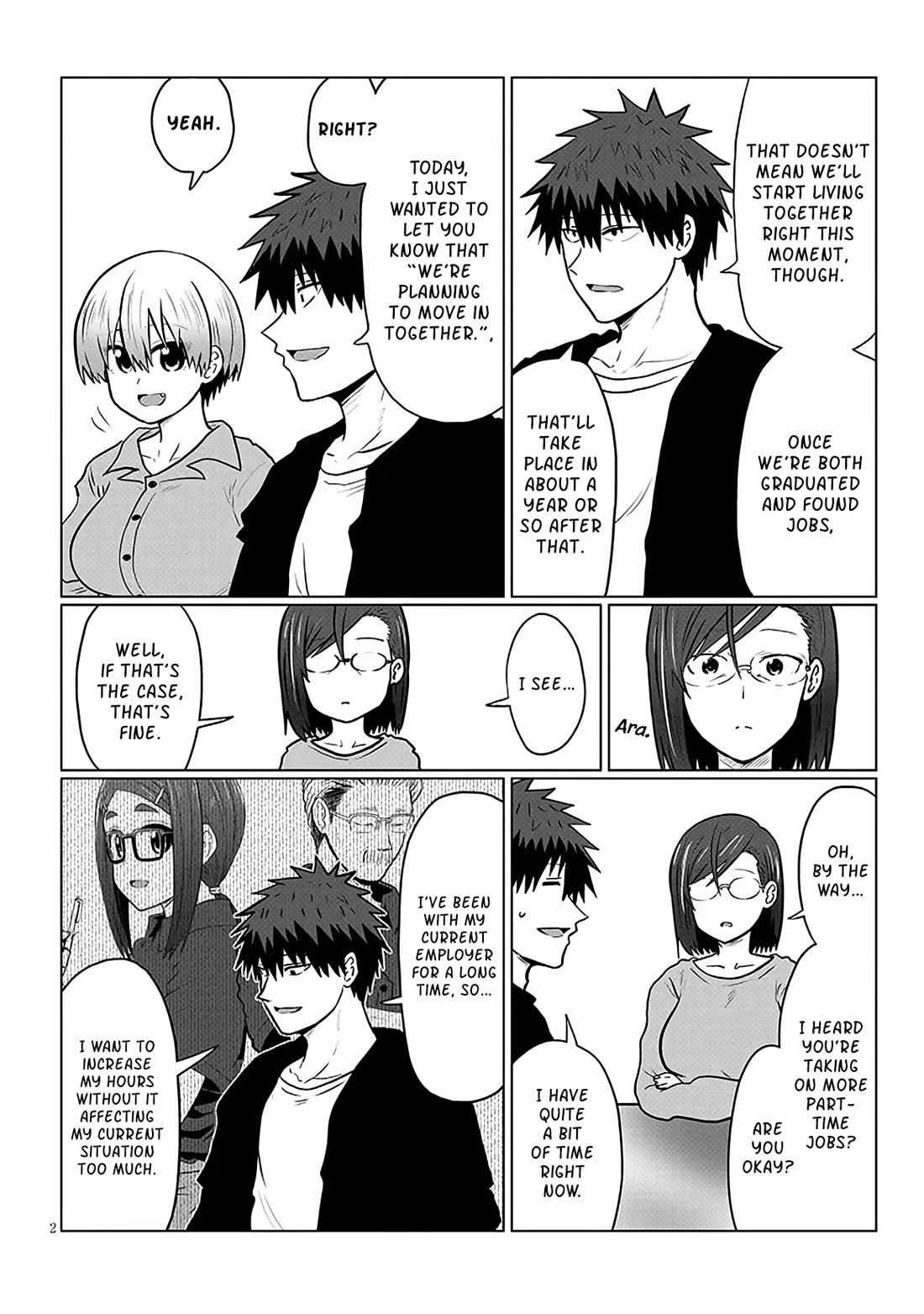 Uzaki-chan wa Asobitai! Chapter 139 page 2 - Chapter 139: Kouhai And Income 3